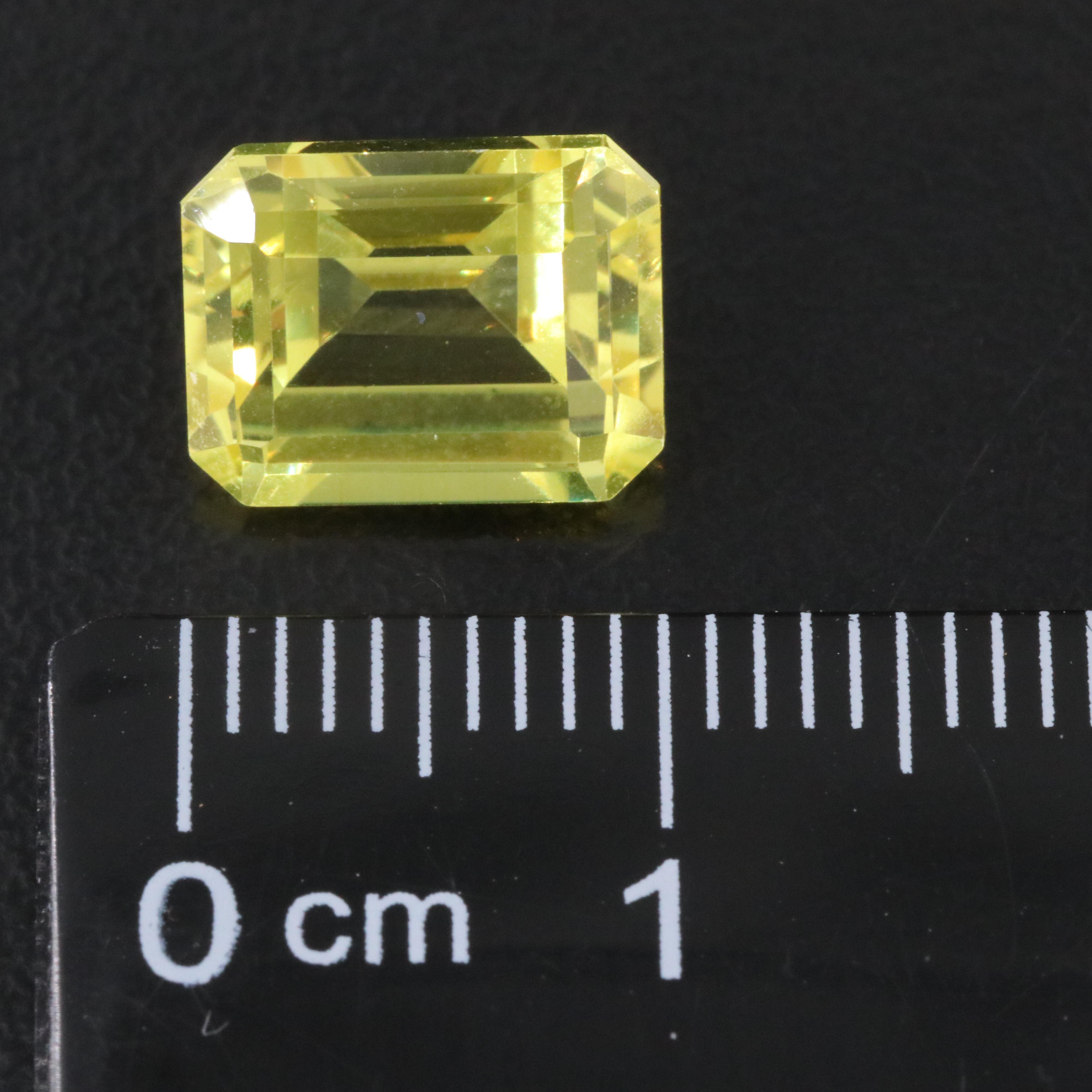 Loose 9.76 CTW Lab Grown Yellow Sapphire Pair