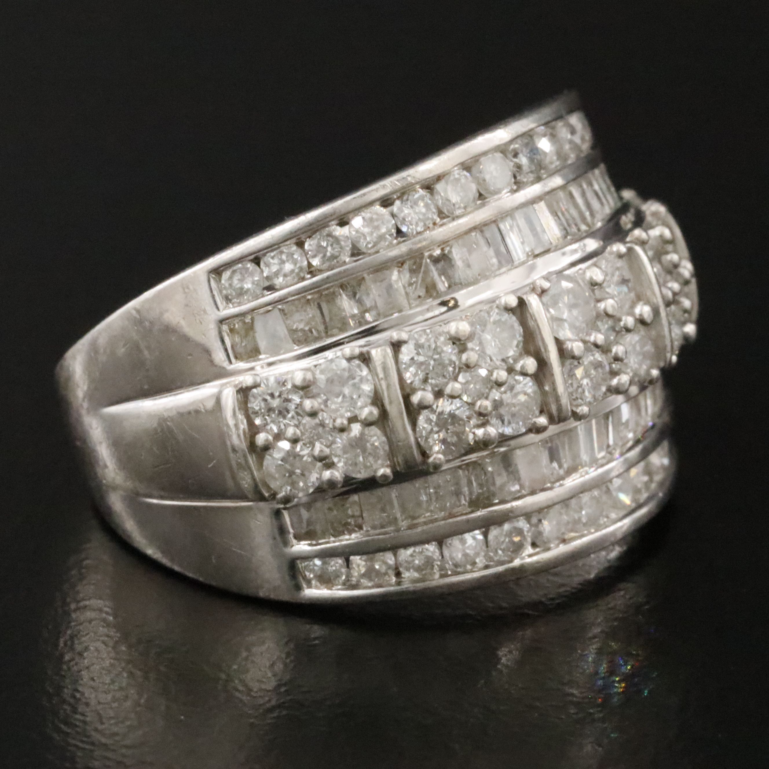 Sterling Diamond Ring