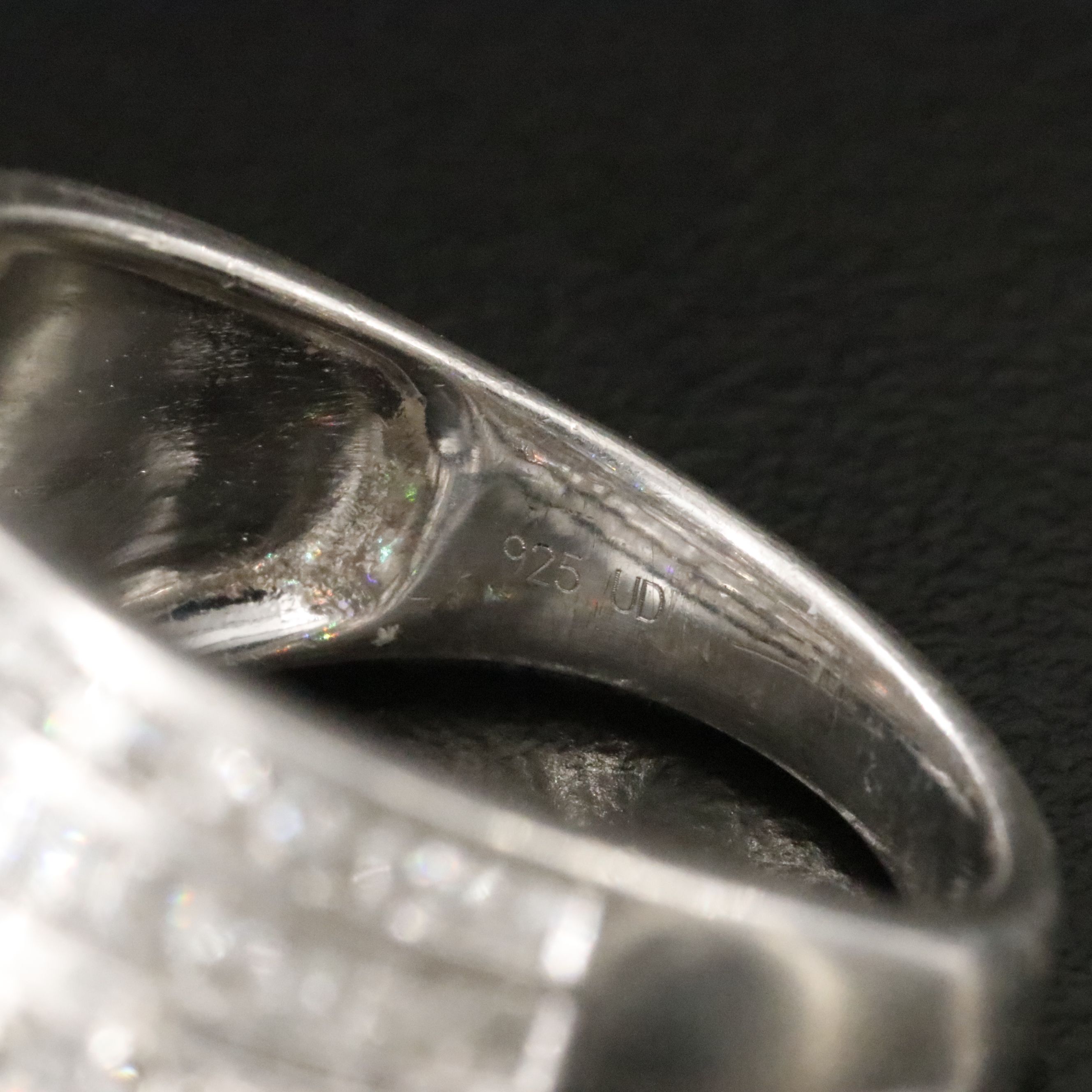 Sterling Diamond Ring