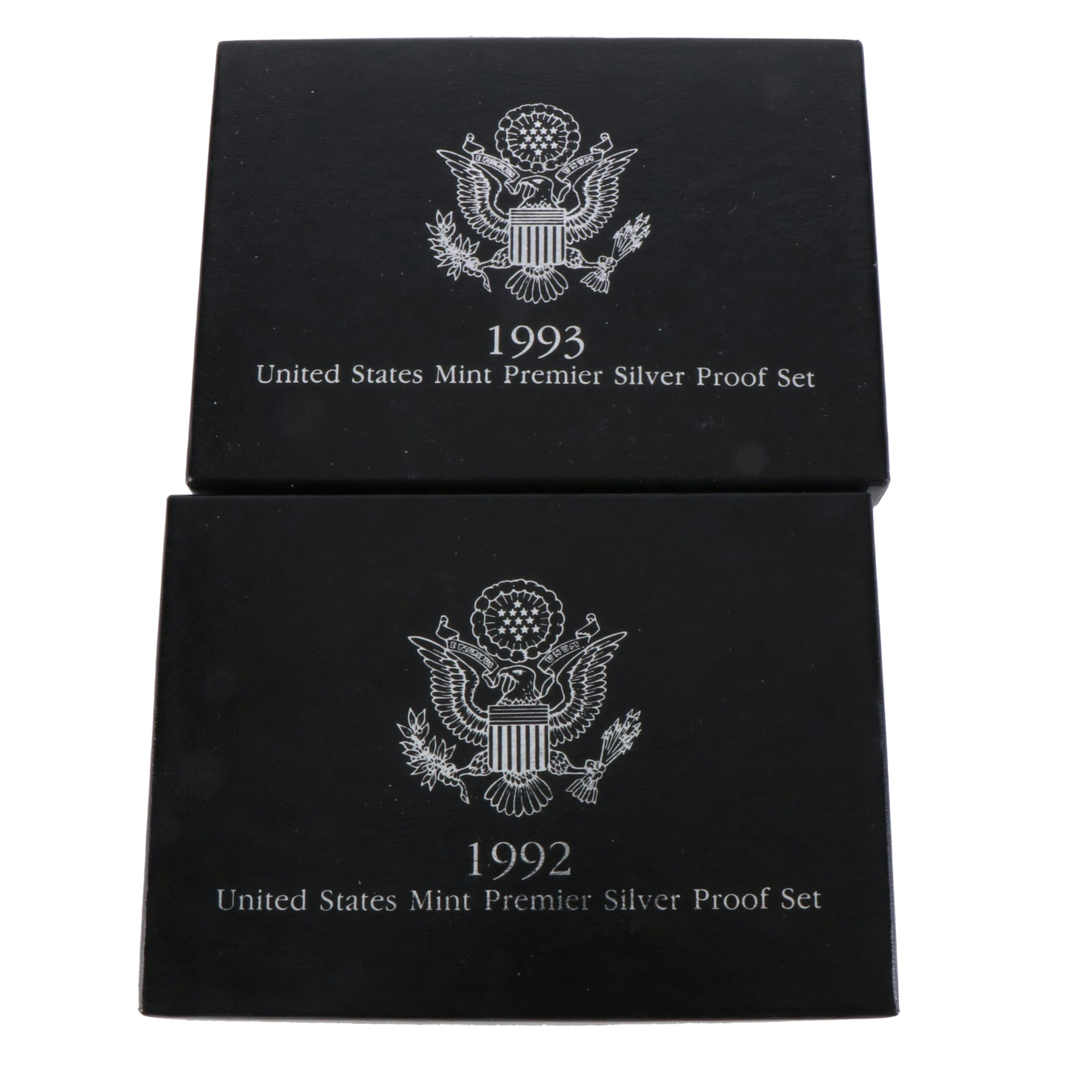 Two Modern Premier Slver Proof Sets, 1992 and 1993