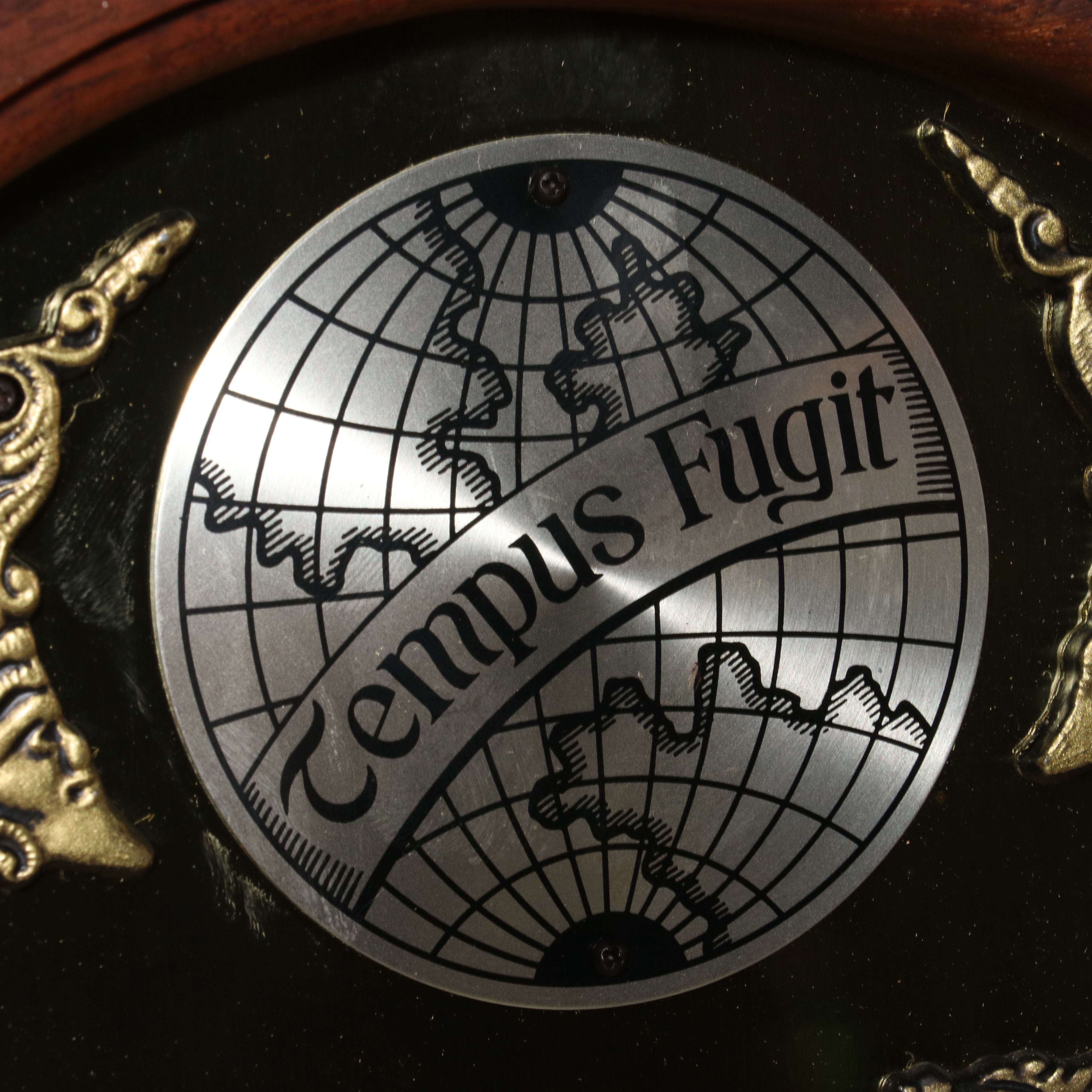 Emperor Clock Co. Federal Style Cherry Finish Grandfather Clock