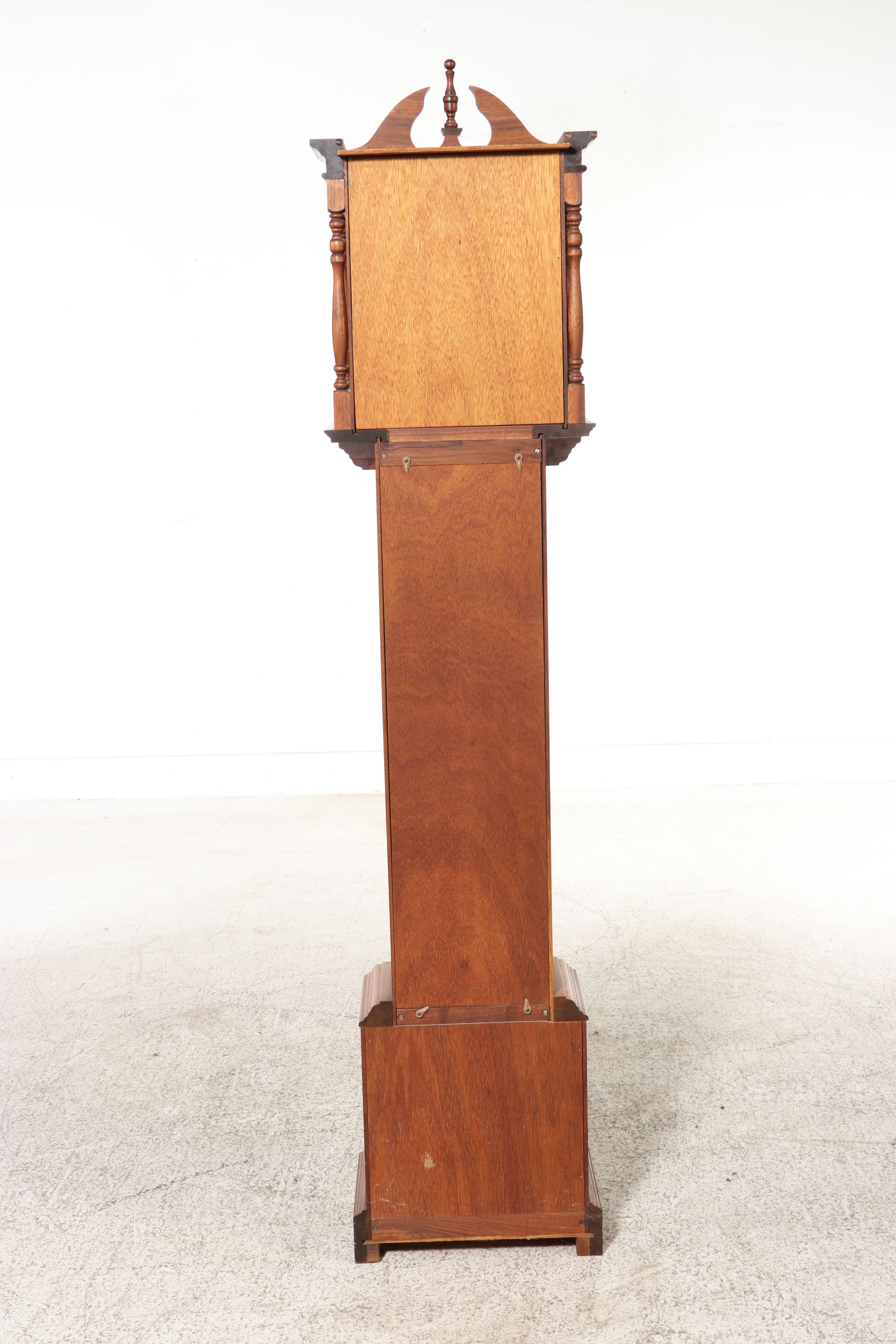 Emperor Clock Co. Federal Style Cherry Finish Grandfather Clock