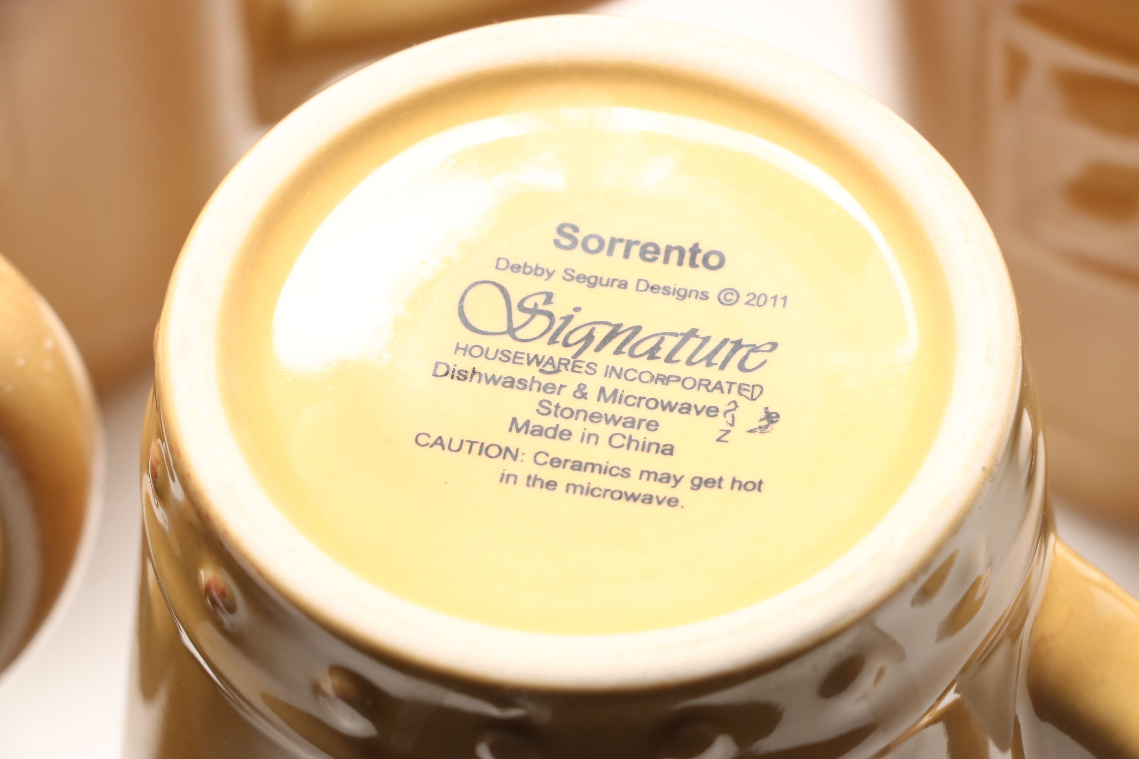 Signature Housewares "Sorrento" Stoneware Dinnerware