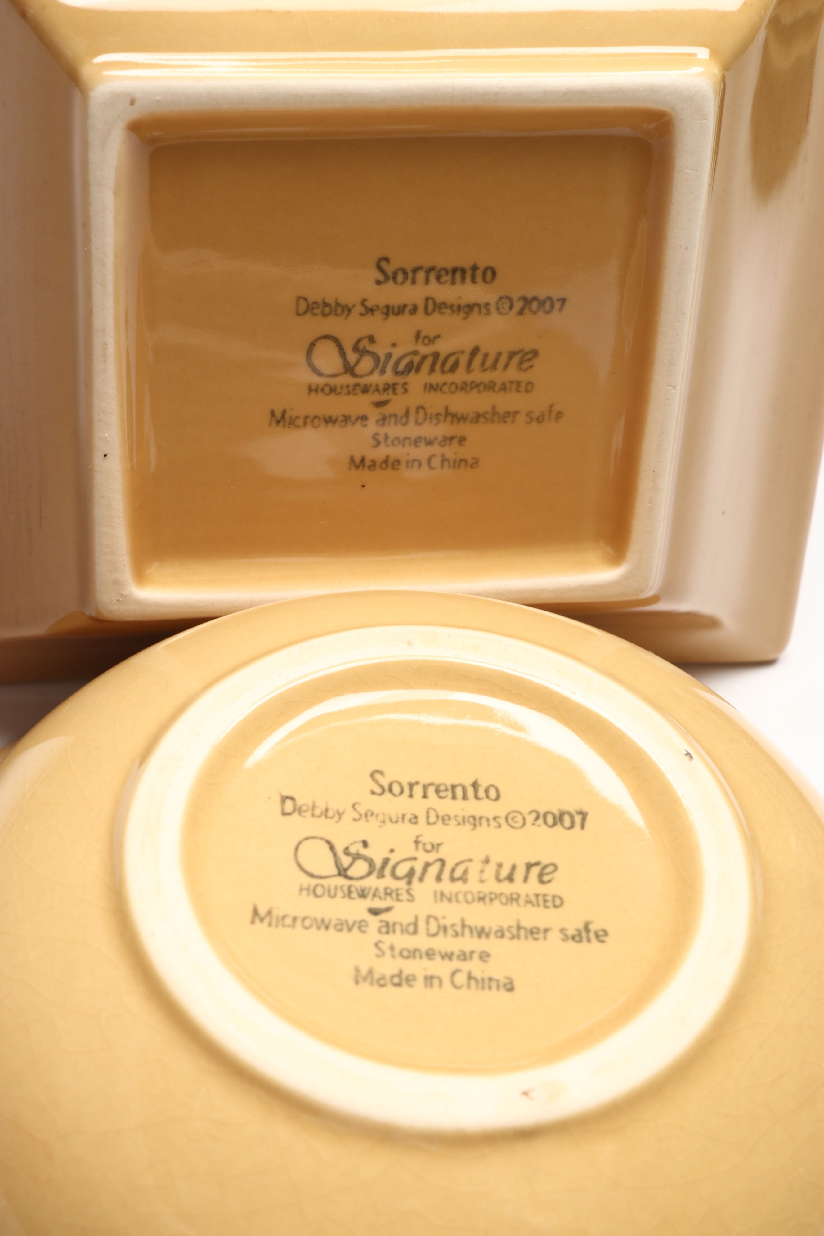 Signature Housewares "Sorrento" Stoneware Dinnerware