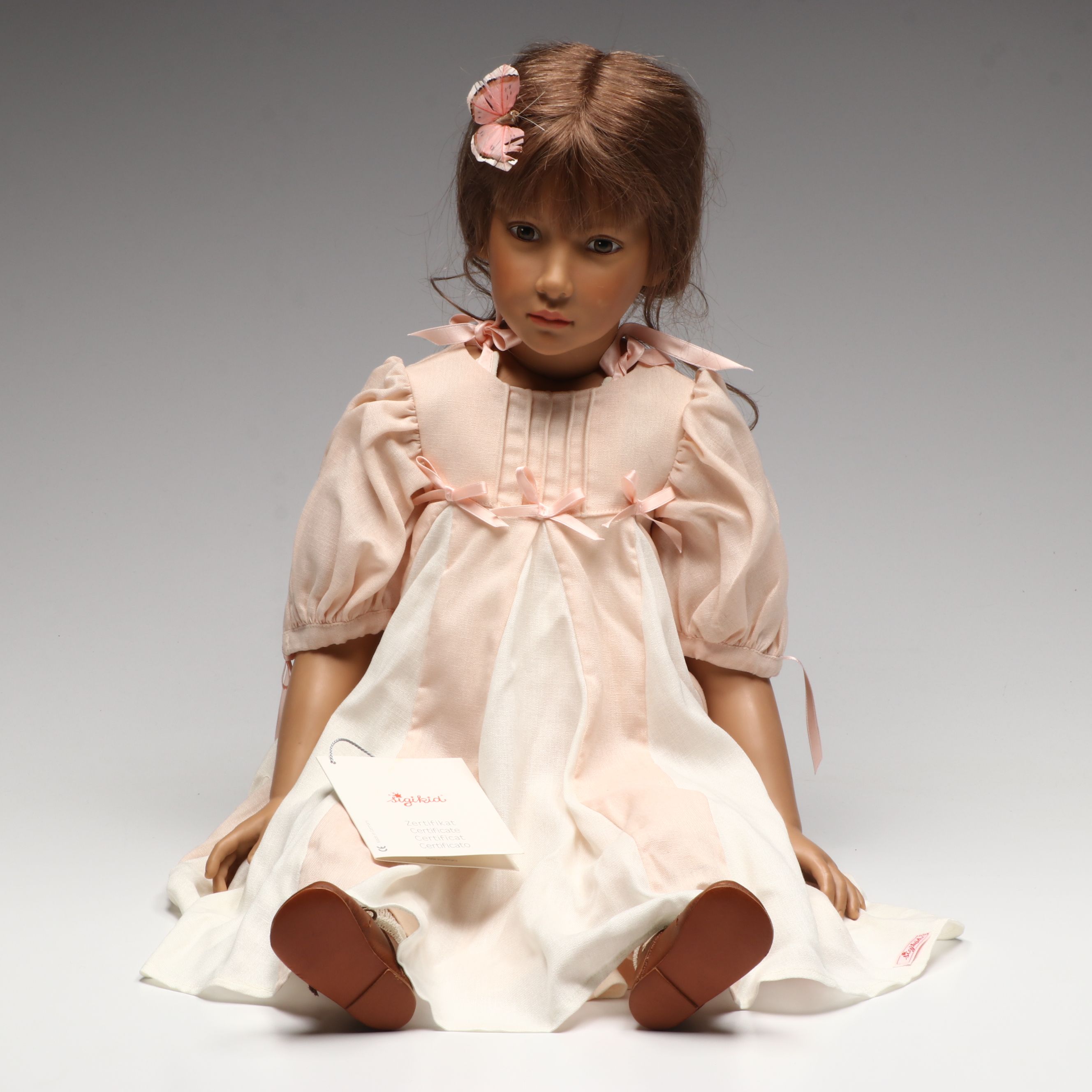 Sigikid German Vinyl Doll with Human Hair