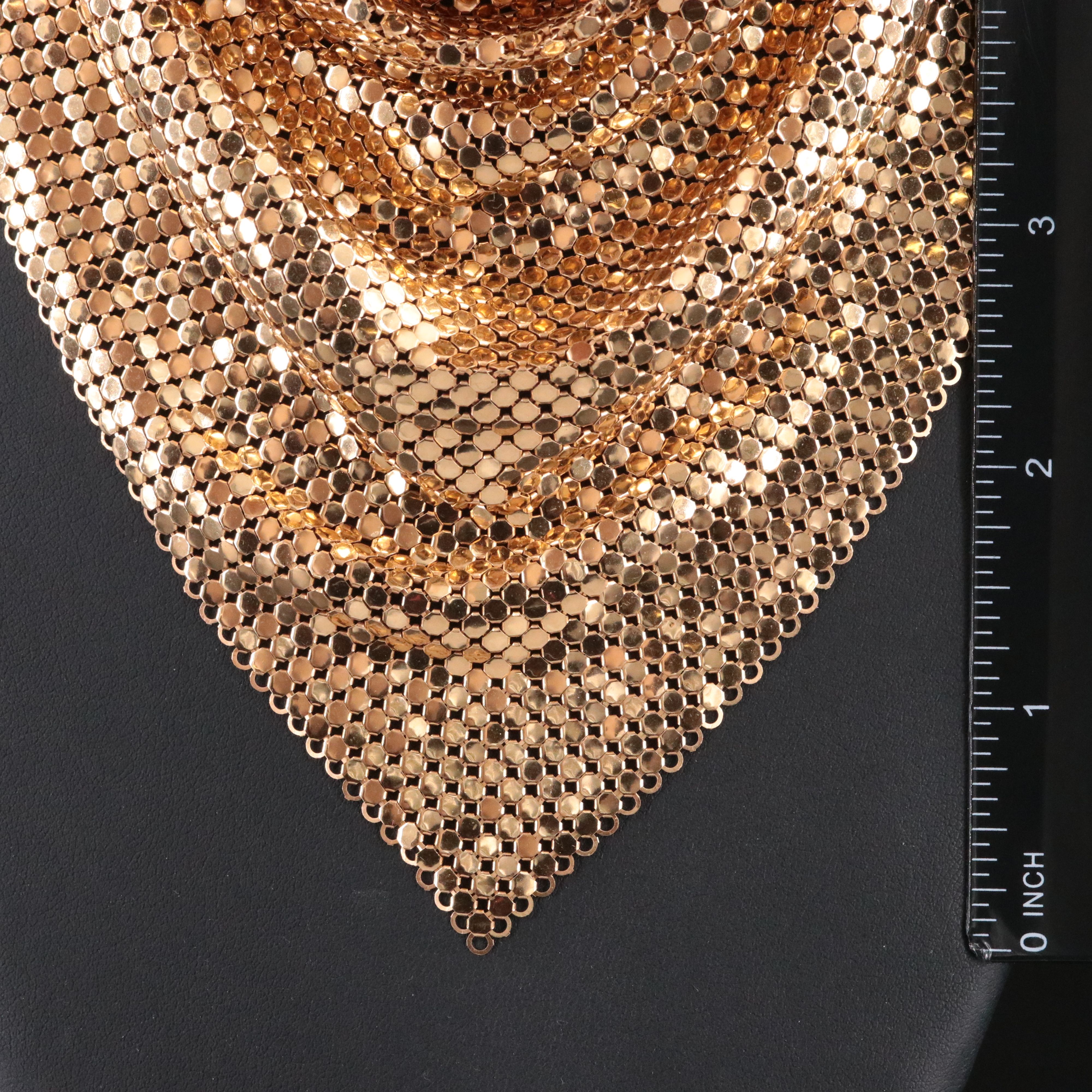 Whiting & Davis Mesh Bib Necklace