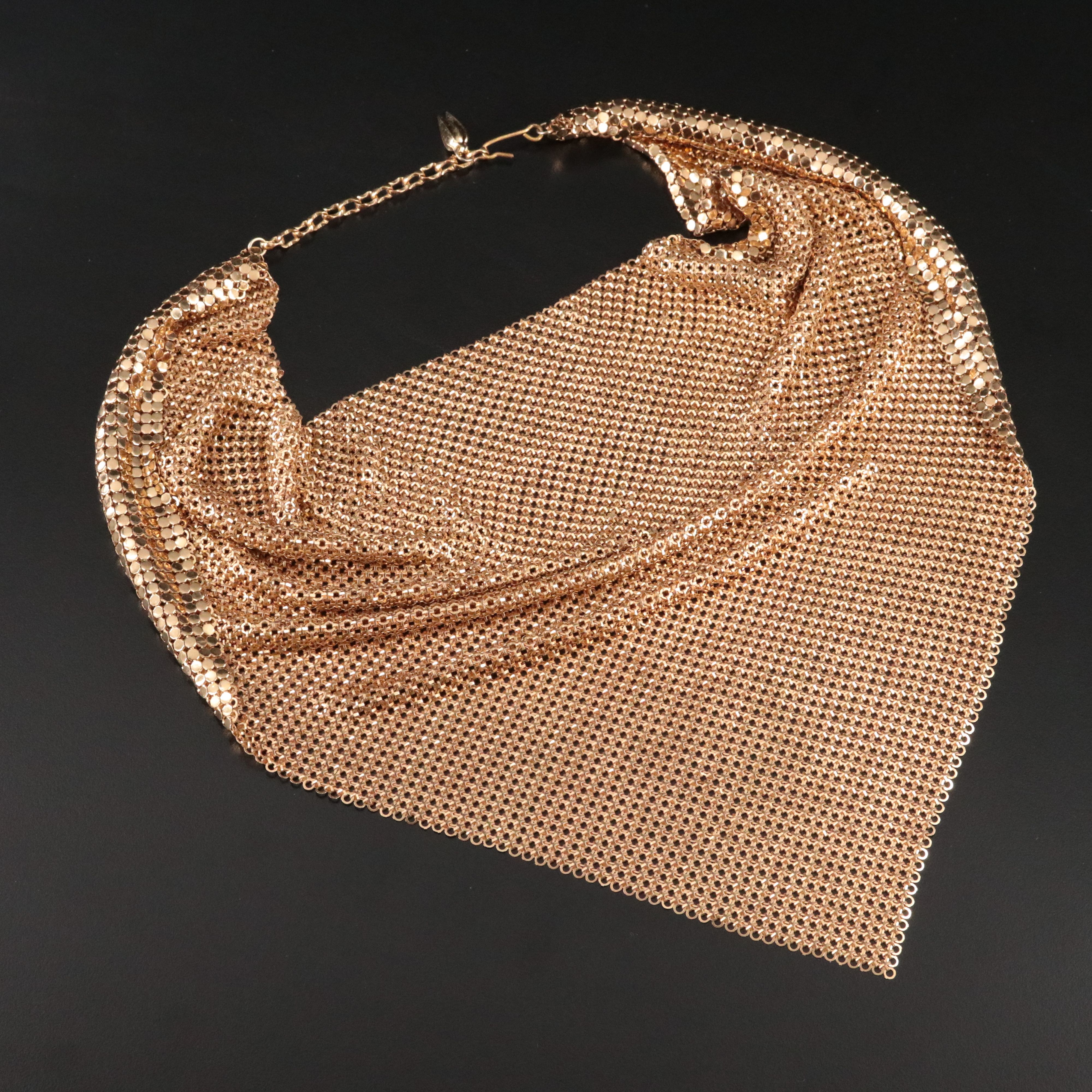 Whiting & Davis Mesh Bib Necklace