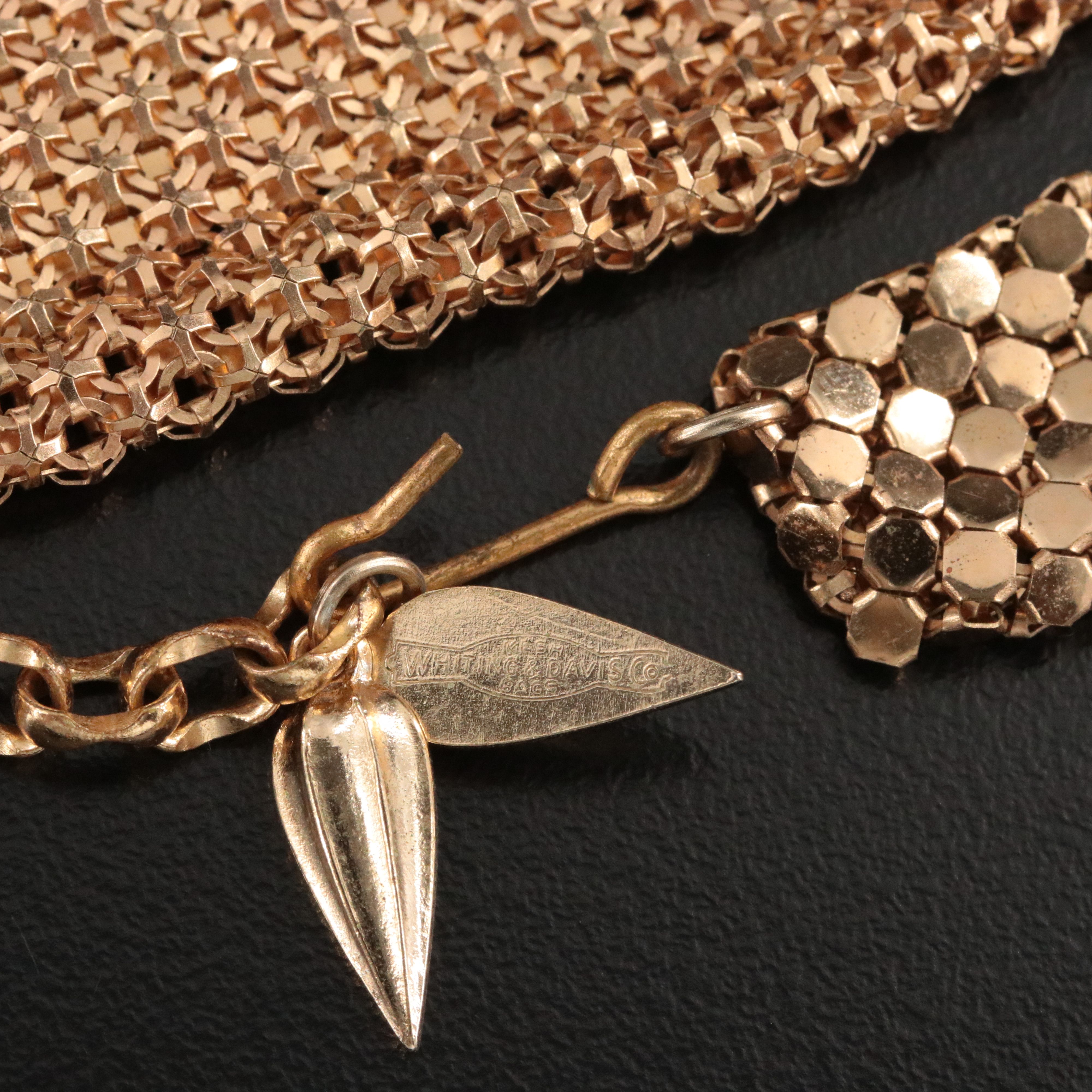 Whiting & Davis Mesh Bib Necklace