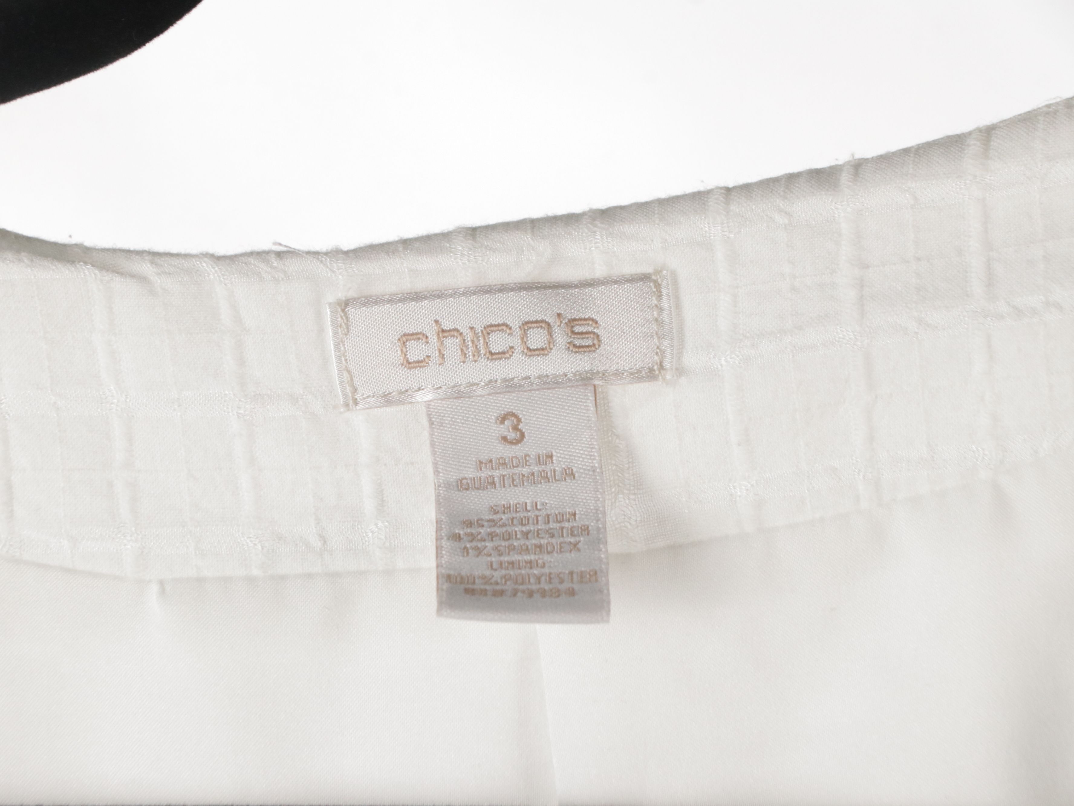 Chico's Patterned Cotton and Linen Blouses, Striped Knit Zip Jacket, and More