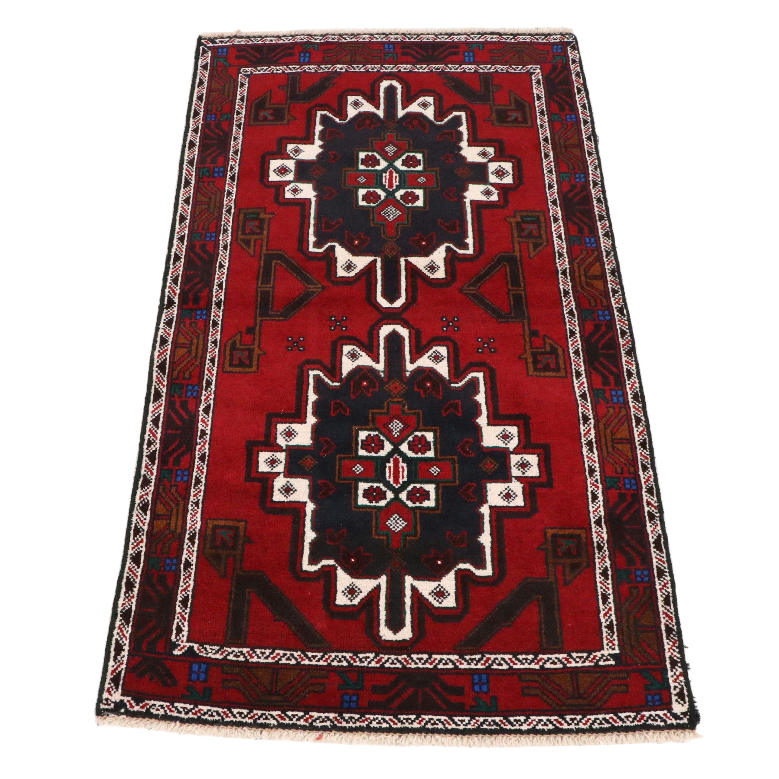 2'7 x 4'10 Hand-Knotted Afghan Taimani Accent Rug