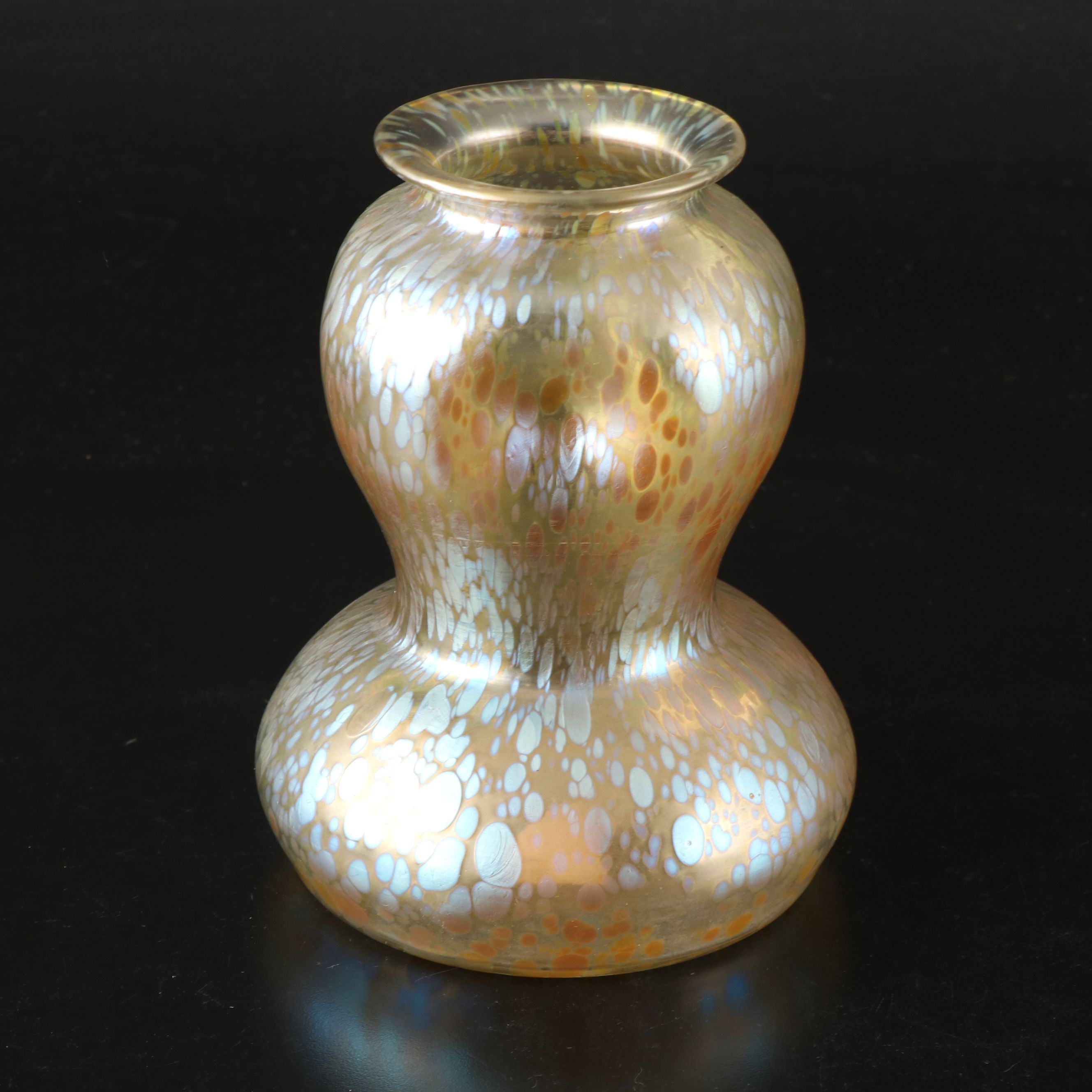 Loetz Candia Papillon Dimpled Art Glass Vase, Late 19th/Early 20th Century