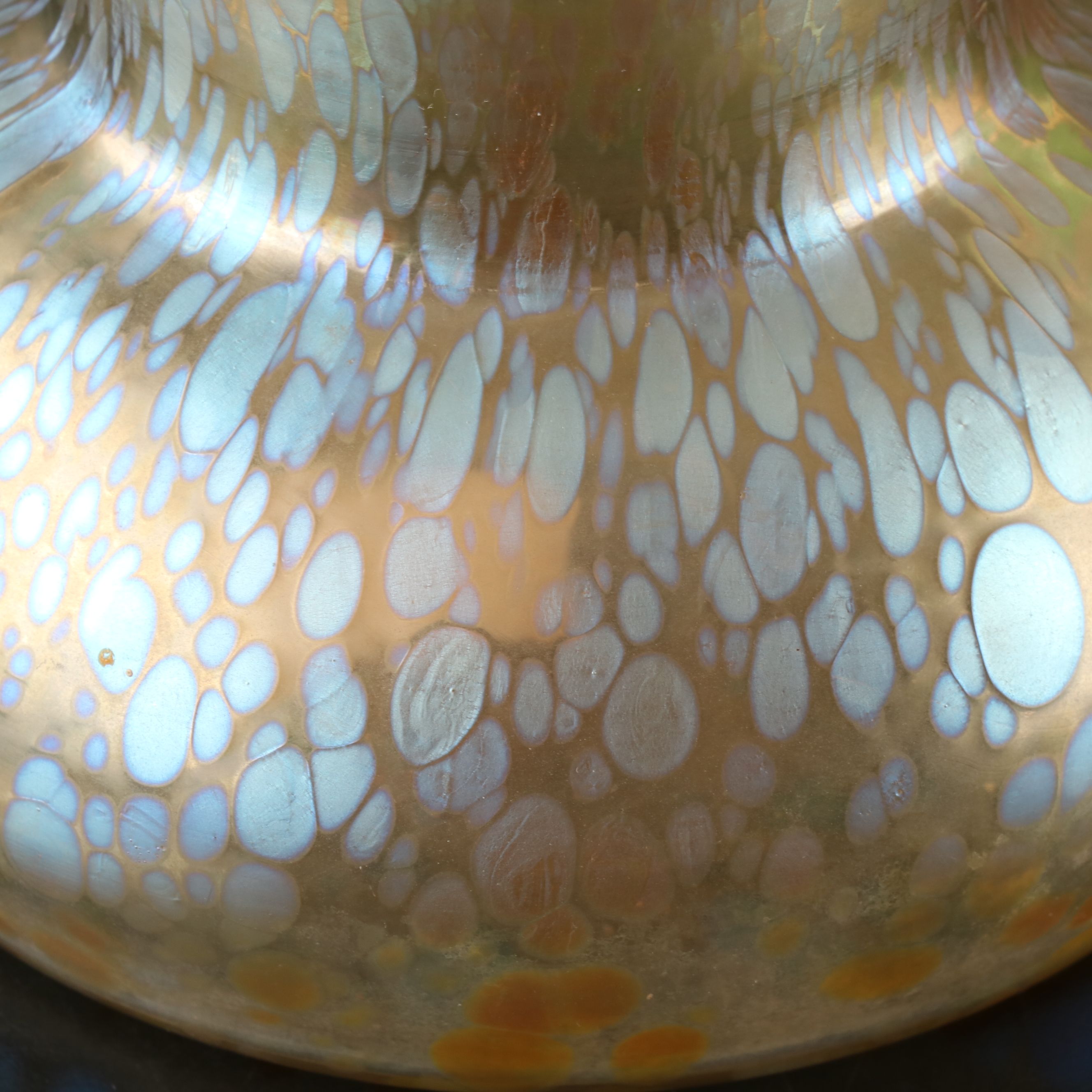 Loetz Candia Papillon Dimpled Art Glass Vase, Late 19th/Early 20th Century