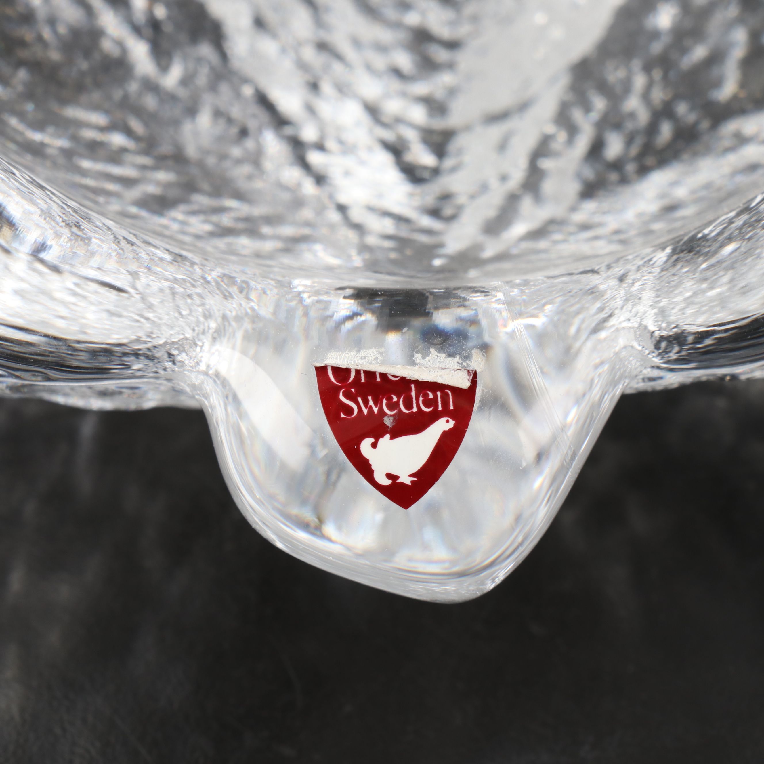 Orrefors Leaf Crystal Bowls with Waterford and Kosta Crystal Table Accessories