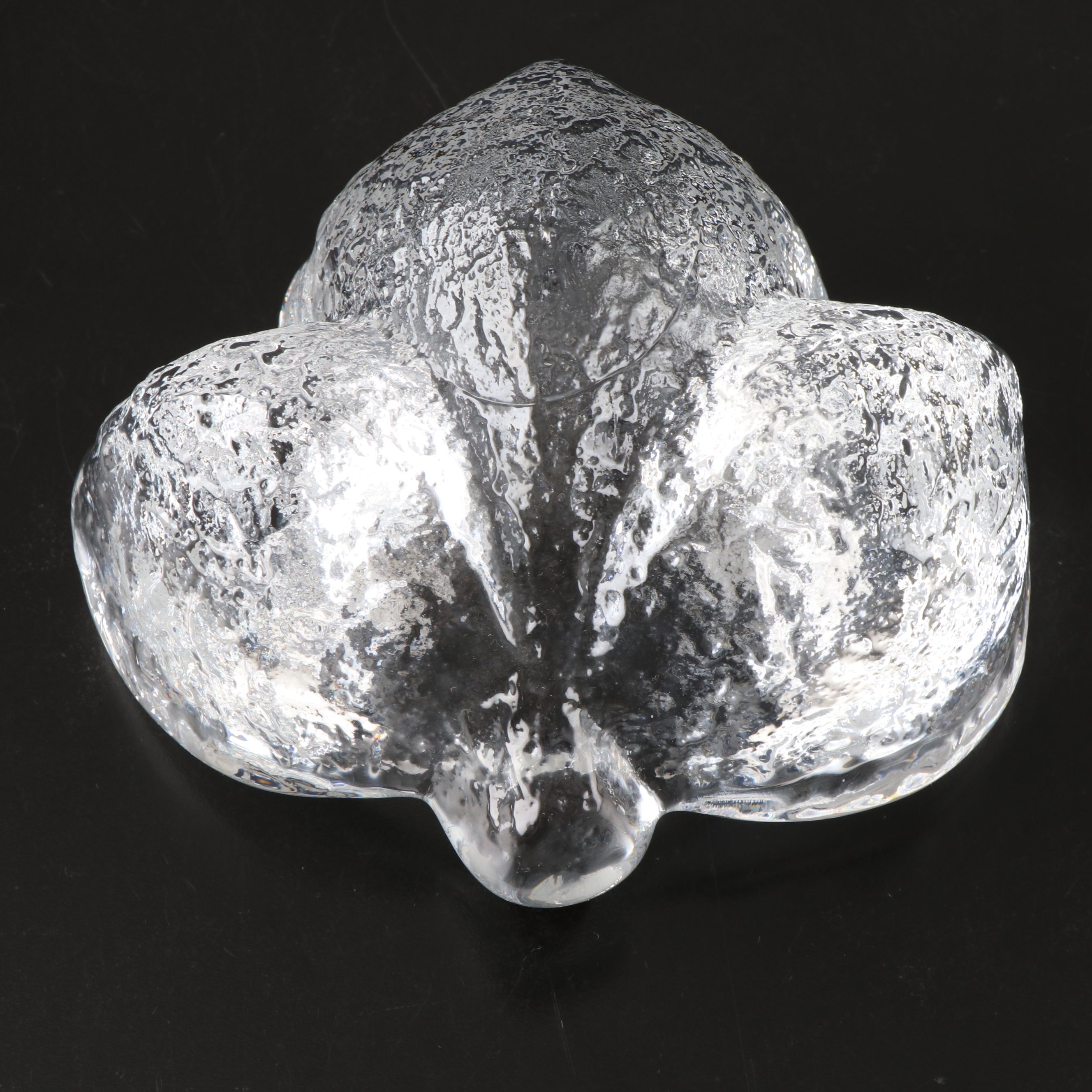 Orrefors Leaf Crystal Bowls with Waterford and Kosta Crystal Table Accessories