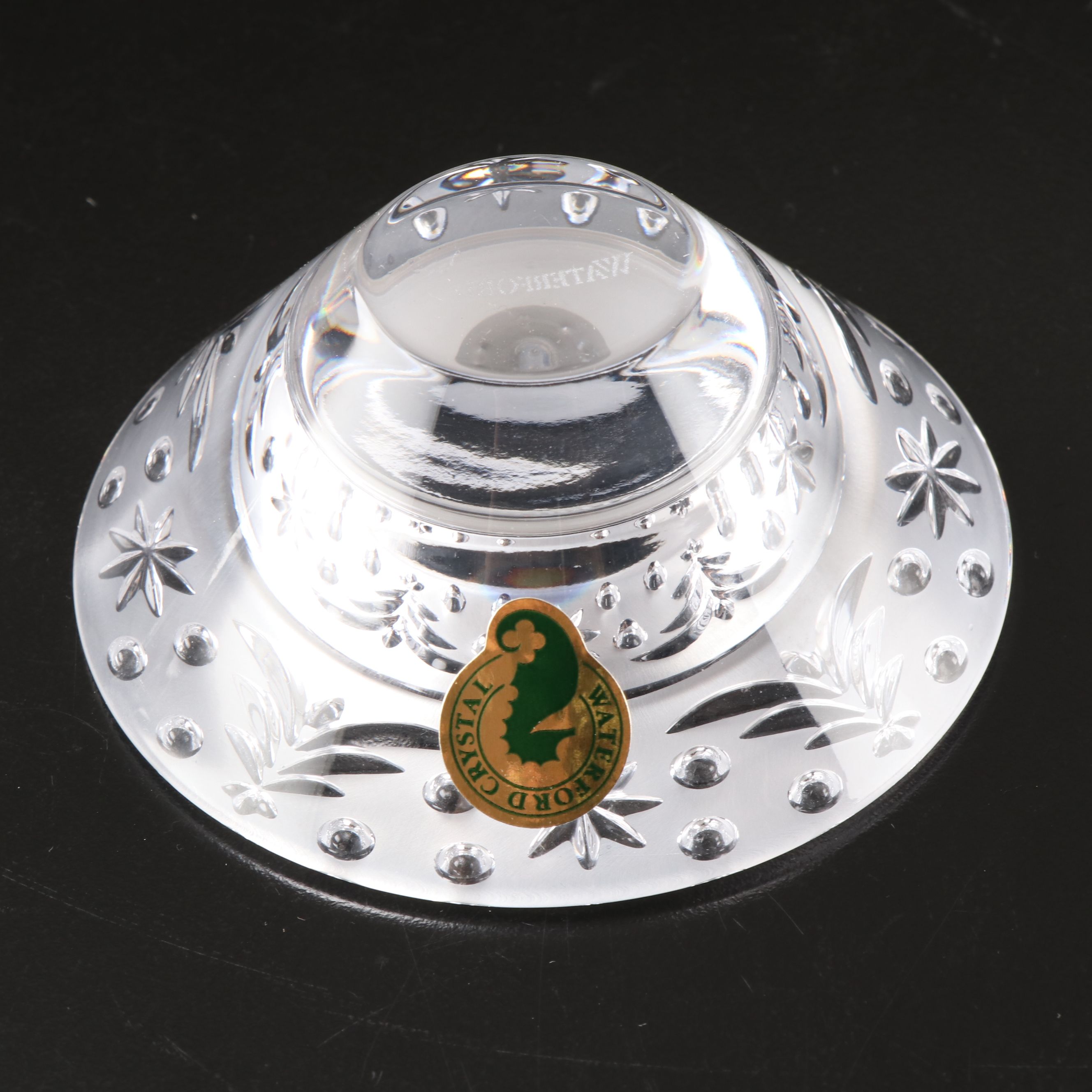 Orrefors Leaf Crystal Bowls with Waterford and Kosta Crystal Table Accessories