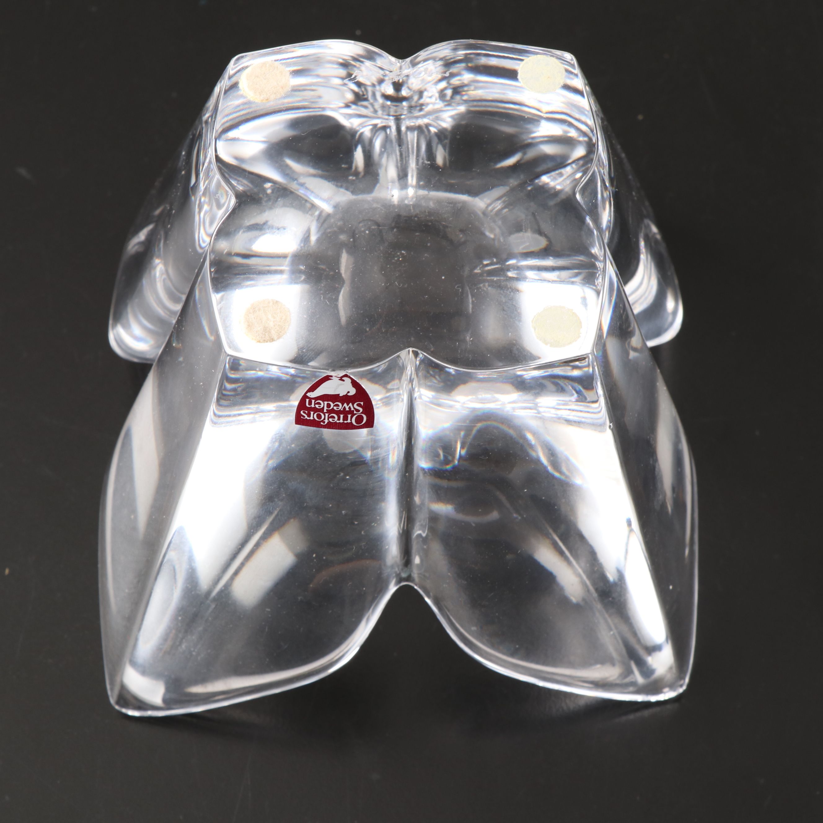 Orrefors Leaf Crystal Bowls with Waterford and Kosta Crystal Table Accessories