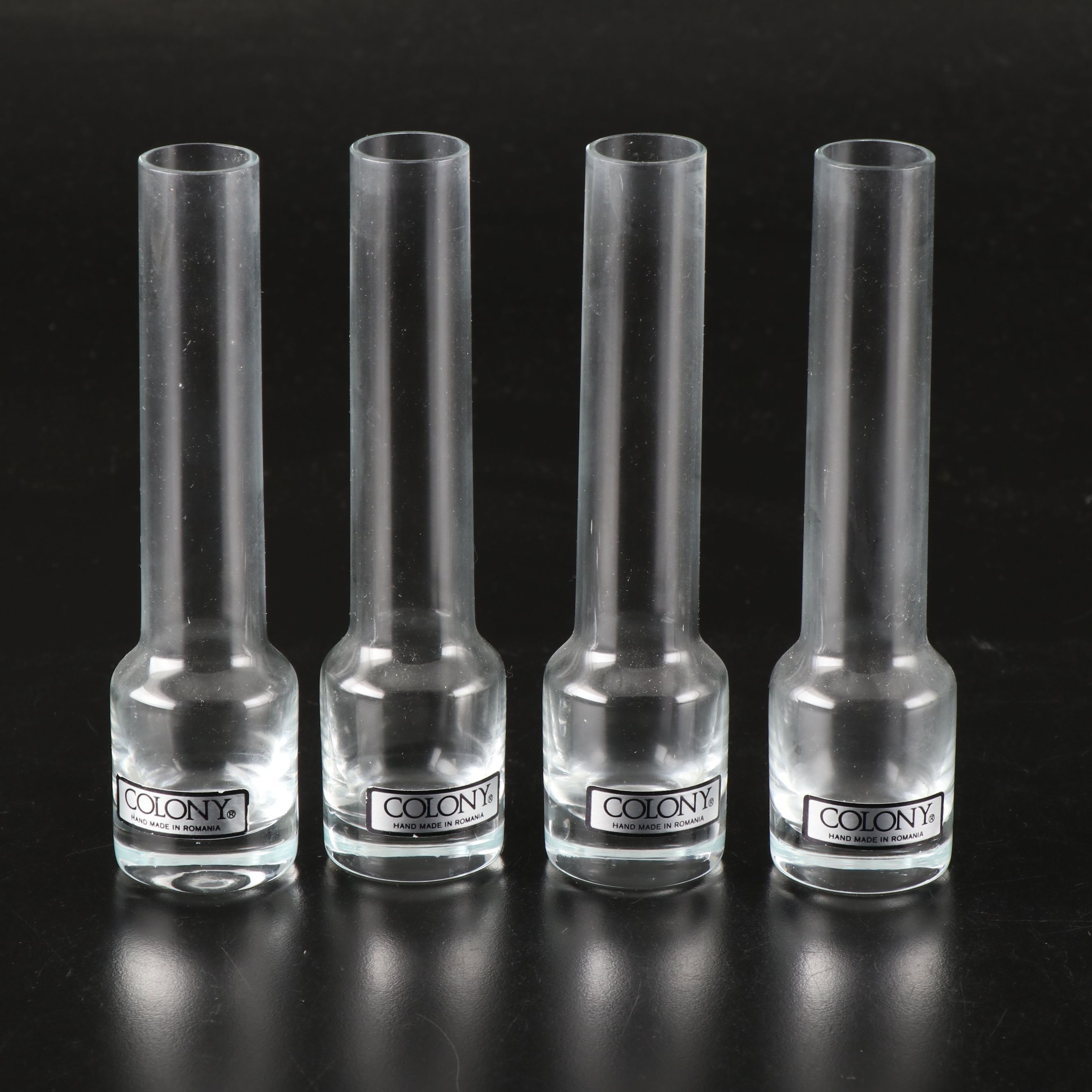 Colony Crystal Shot Glasses with Bowl