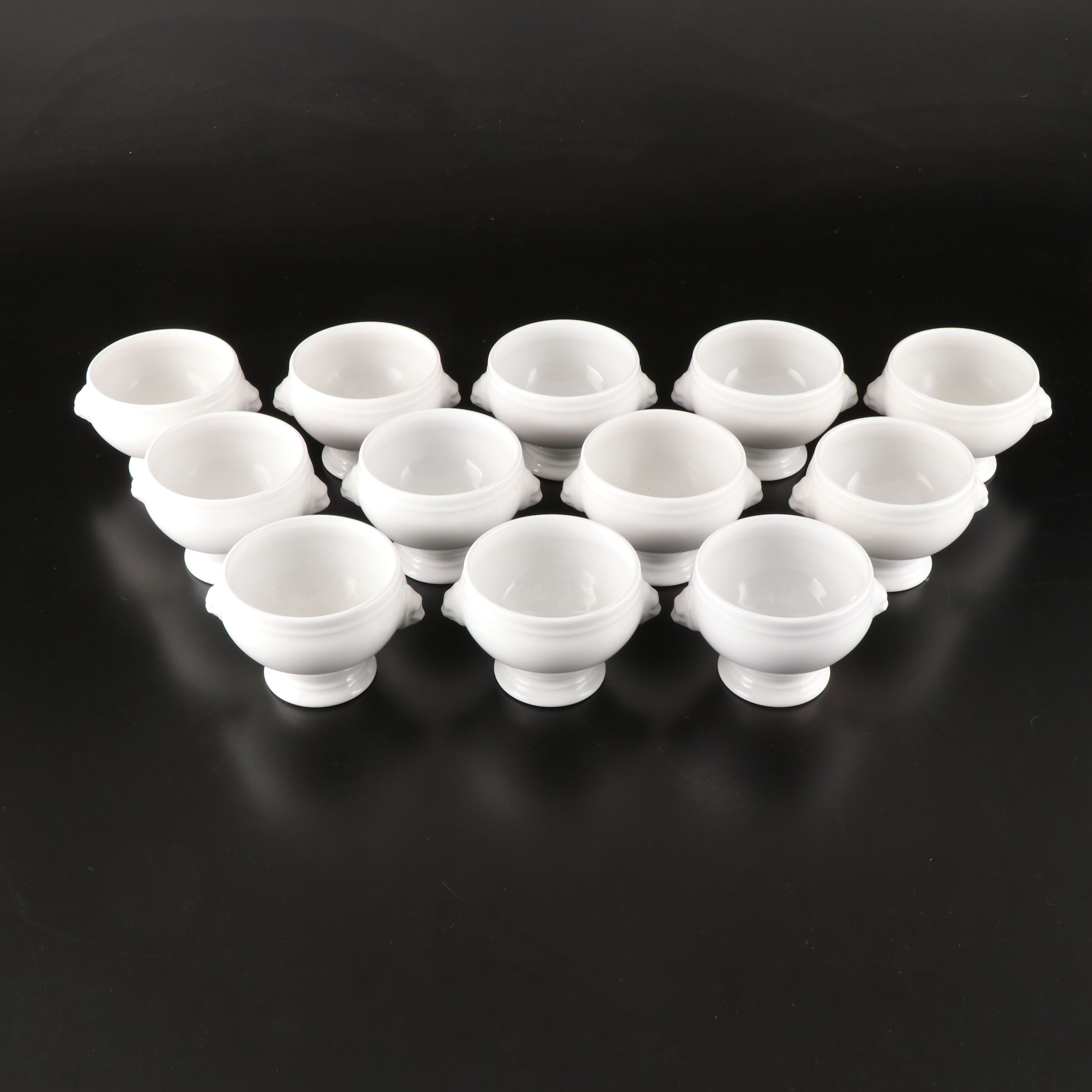 Revol Porcelain Lions Head Tureen Shaped Soup Bowls