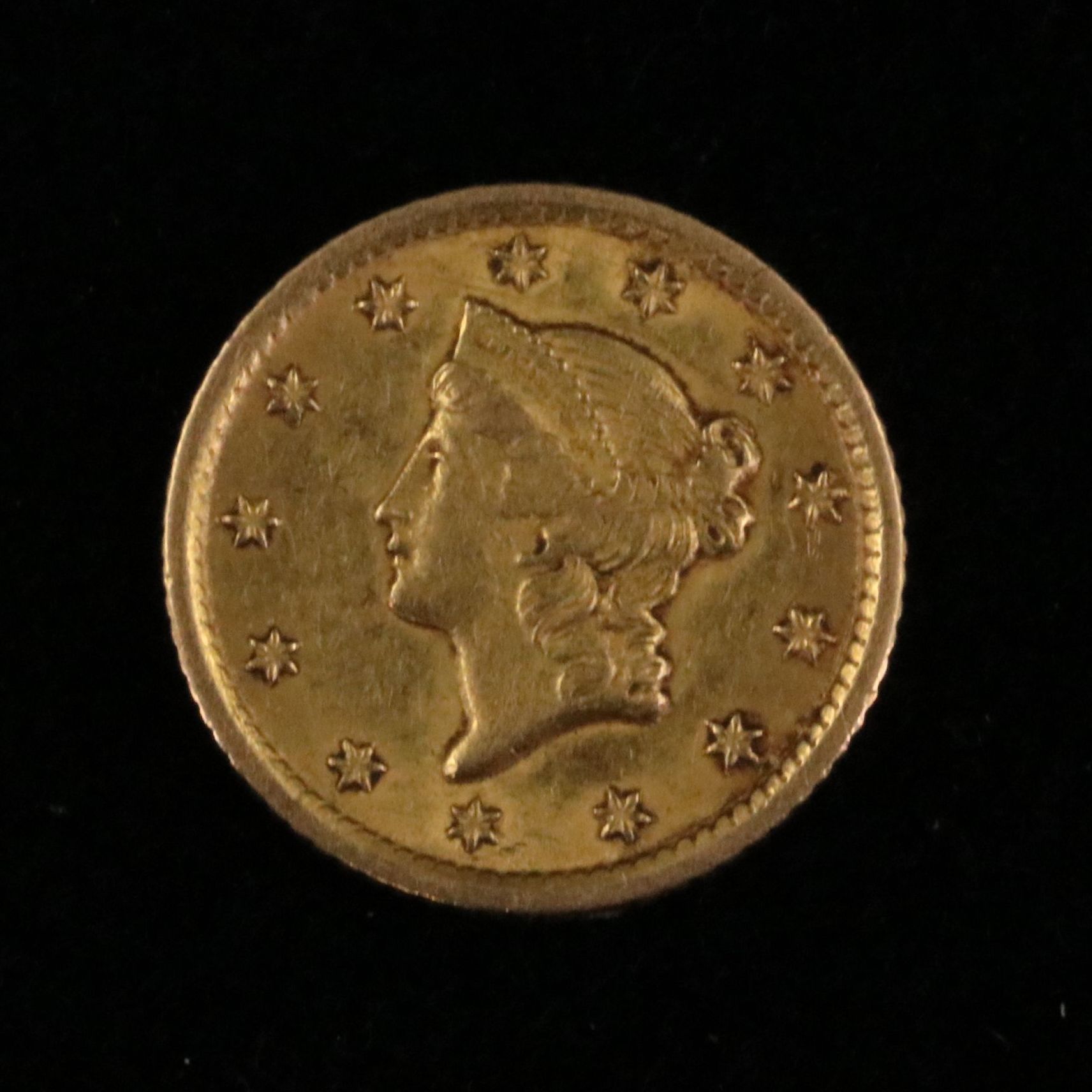 1853-O Type 1 U.S. Gold Dollar
