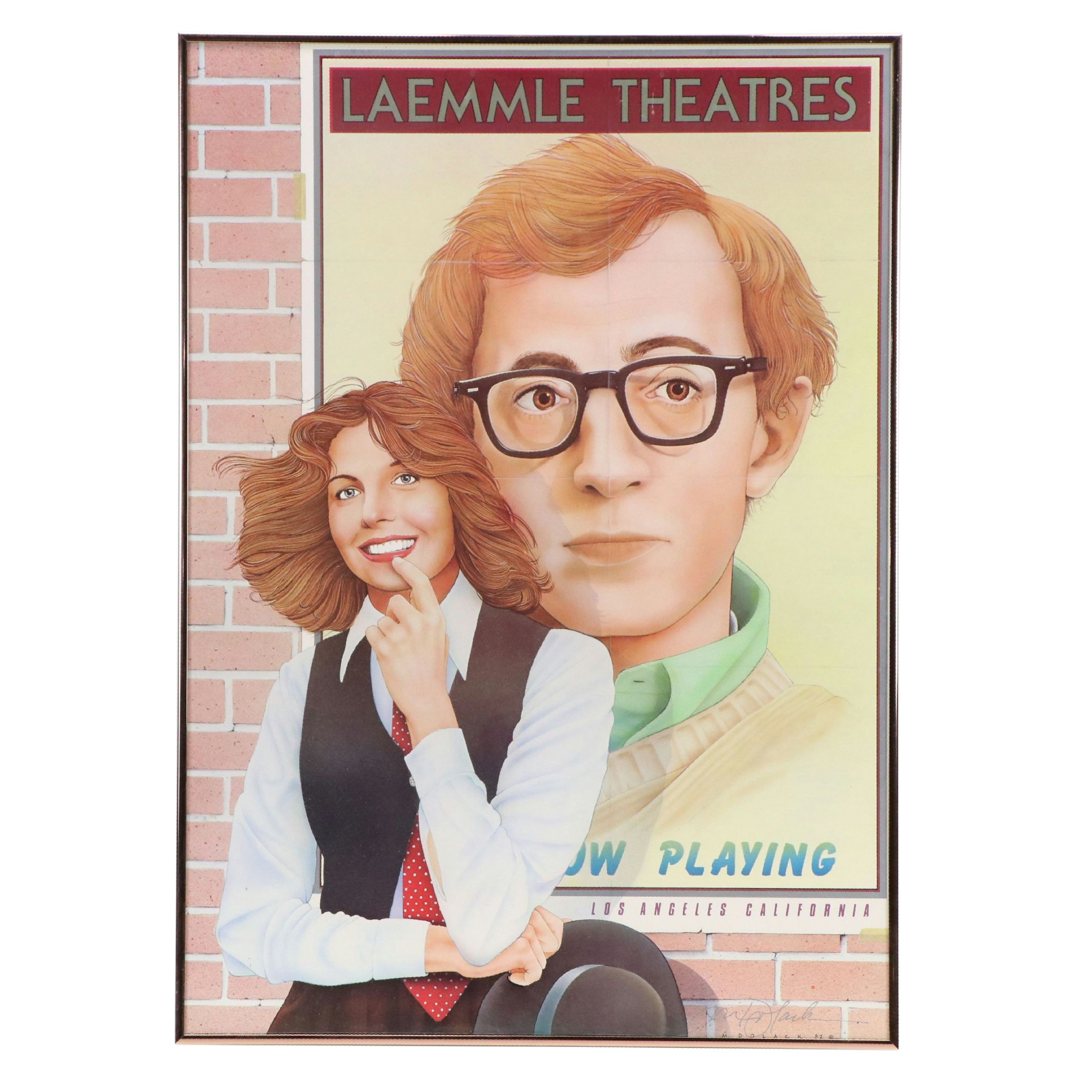 Monte Dolack Offset Lithograph Poster For "Laemmle Theatres," 1982
