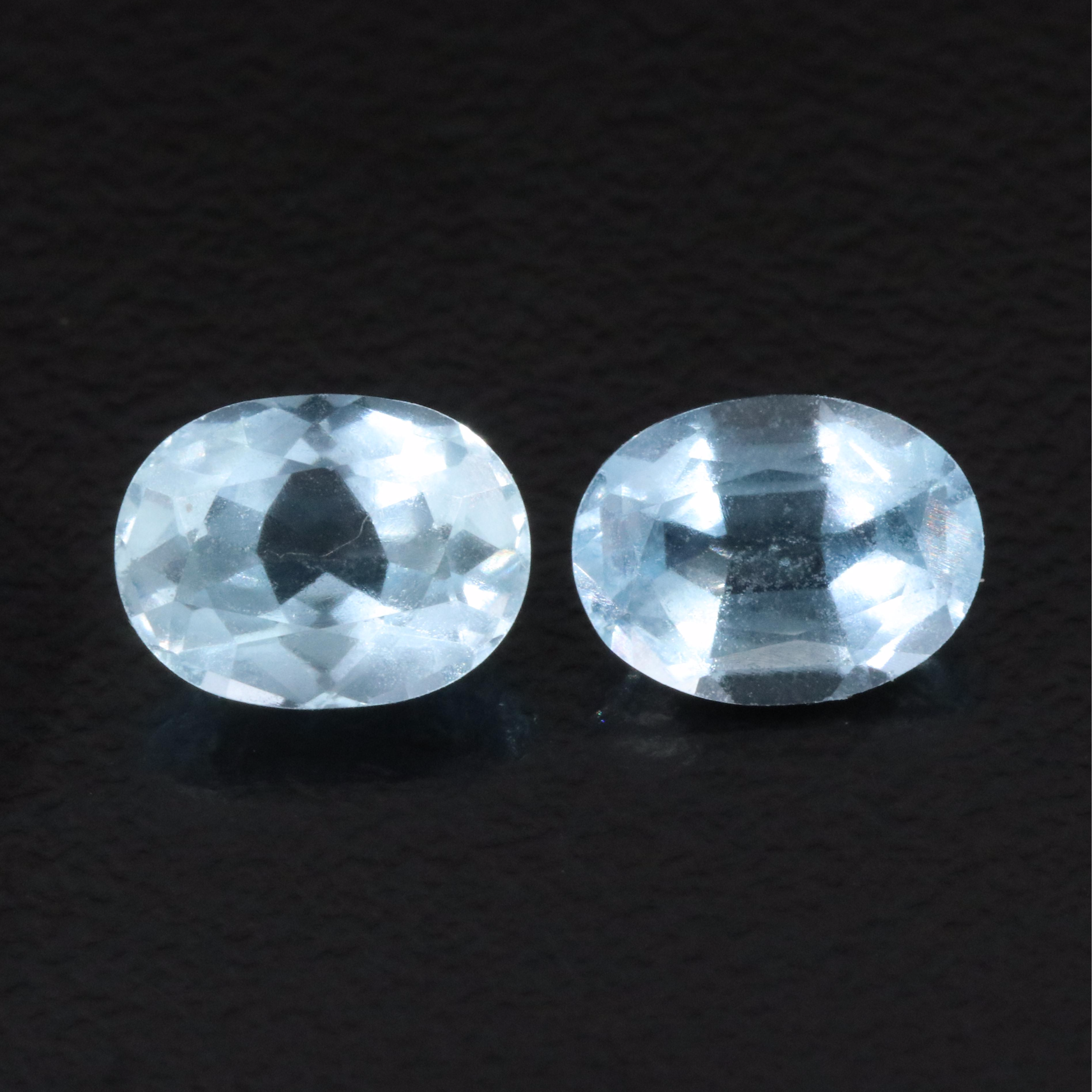 Loose 2.39 CTW Aquamarine Pair