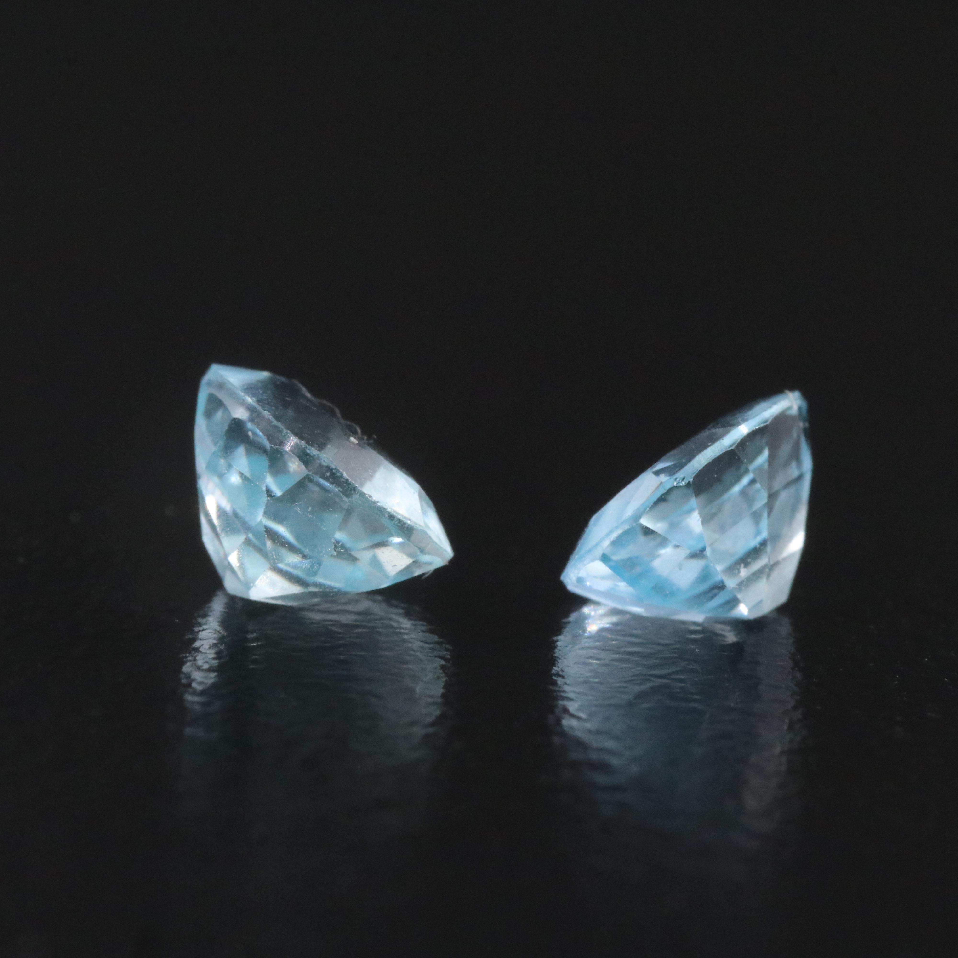Loose 2.39 CTW Aquamarine Pair