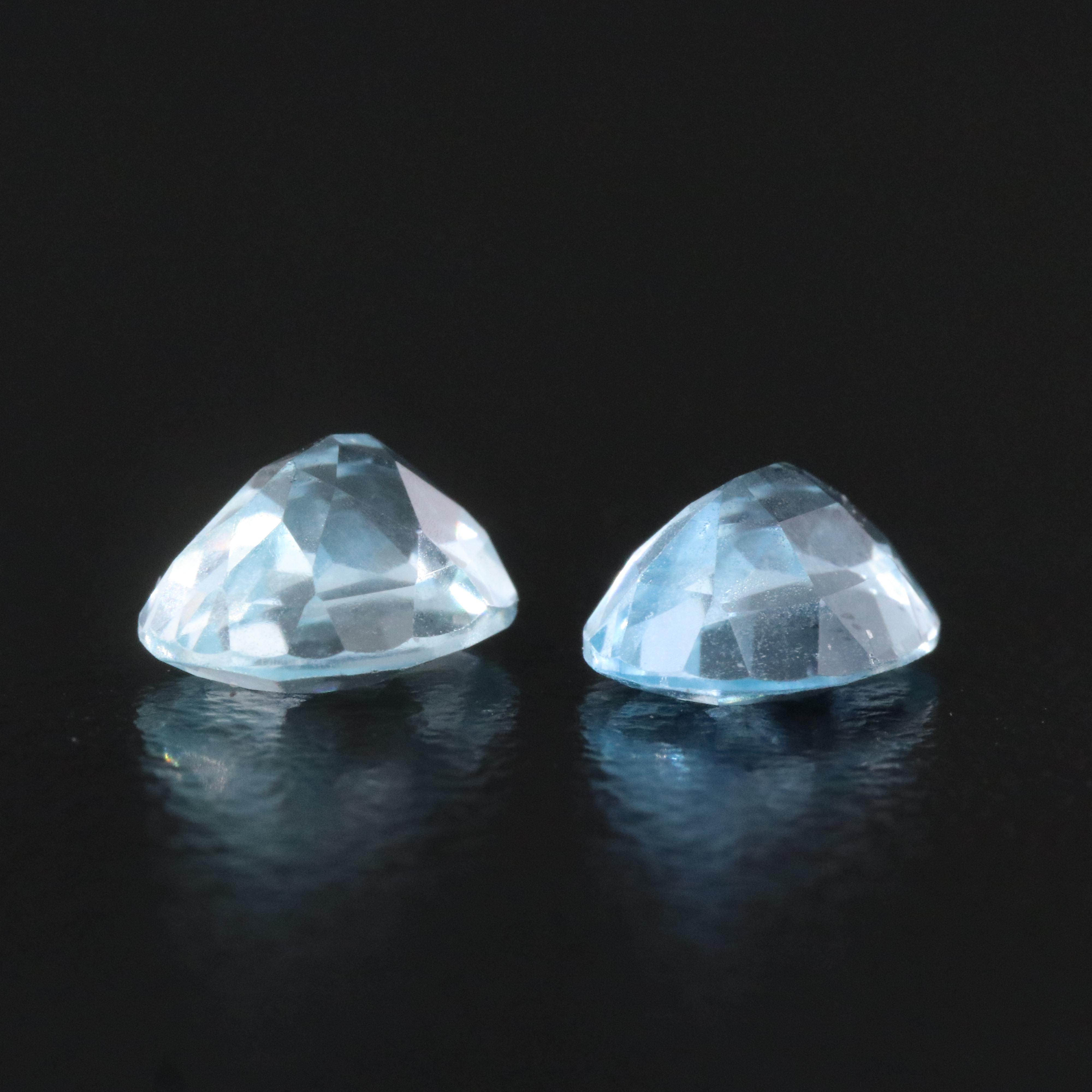 Loose 2.39 CTW Aquamarine Pair