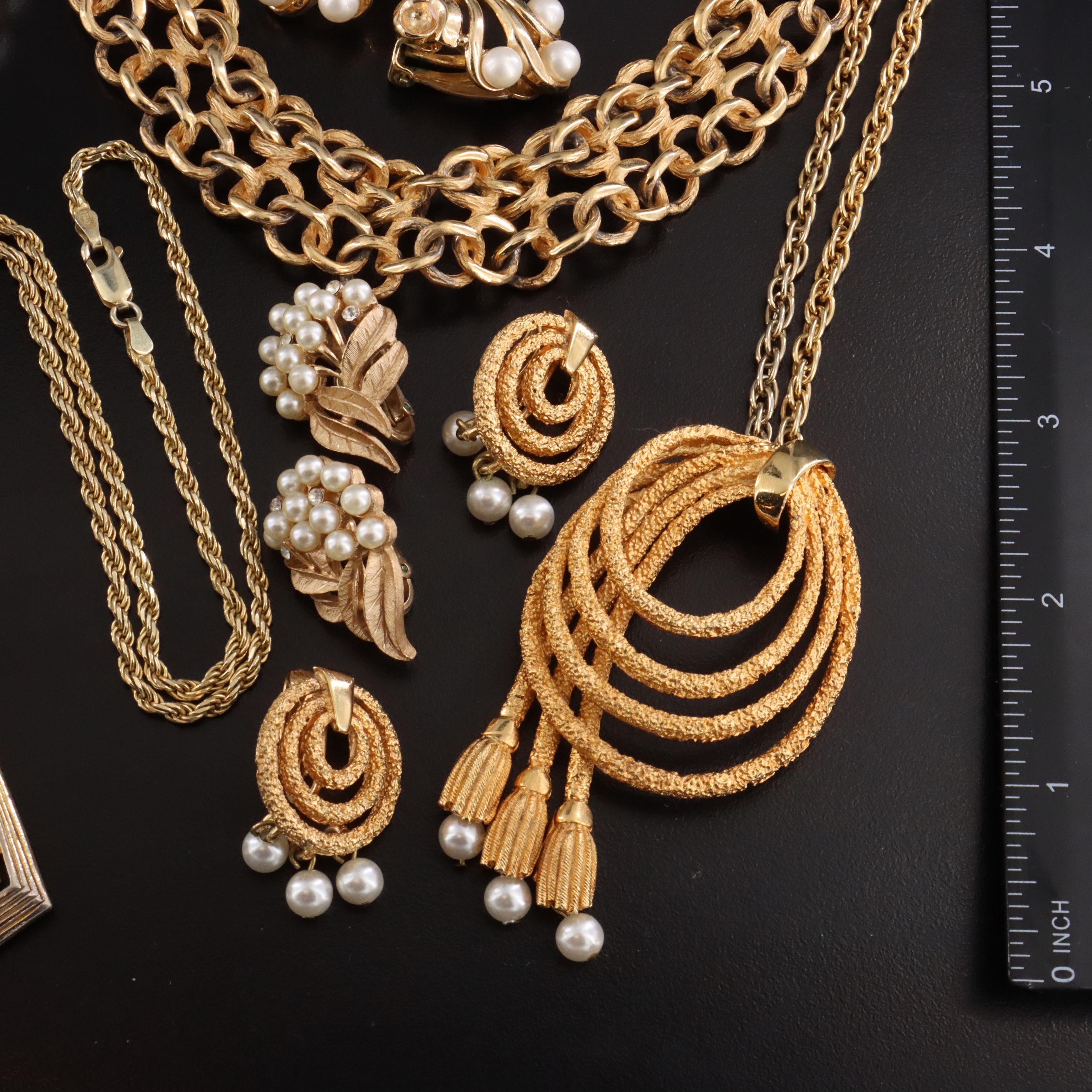 Vintage Jewelry Collection Featuring Mother-of-Pearl and Faux Pearls