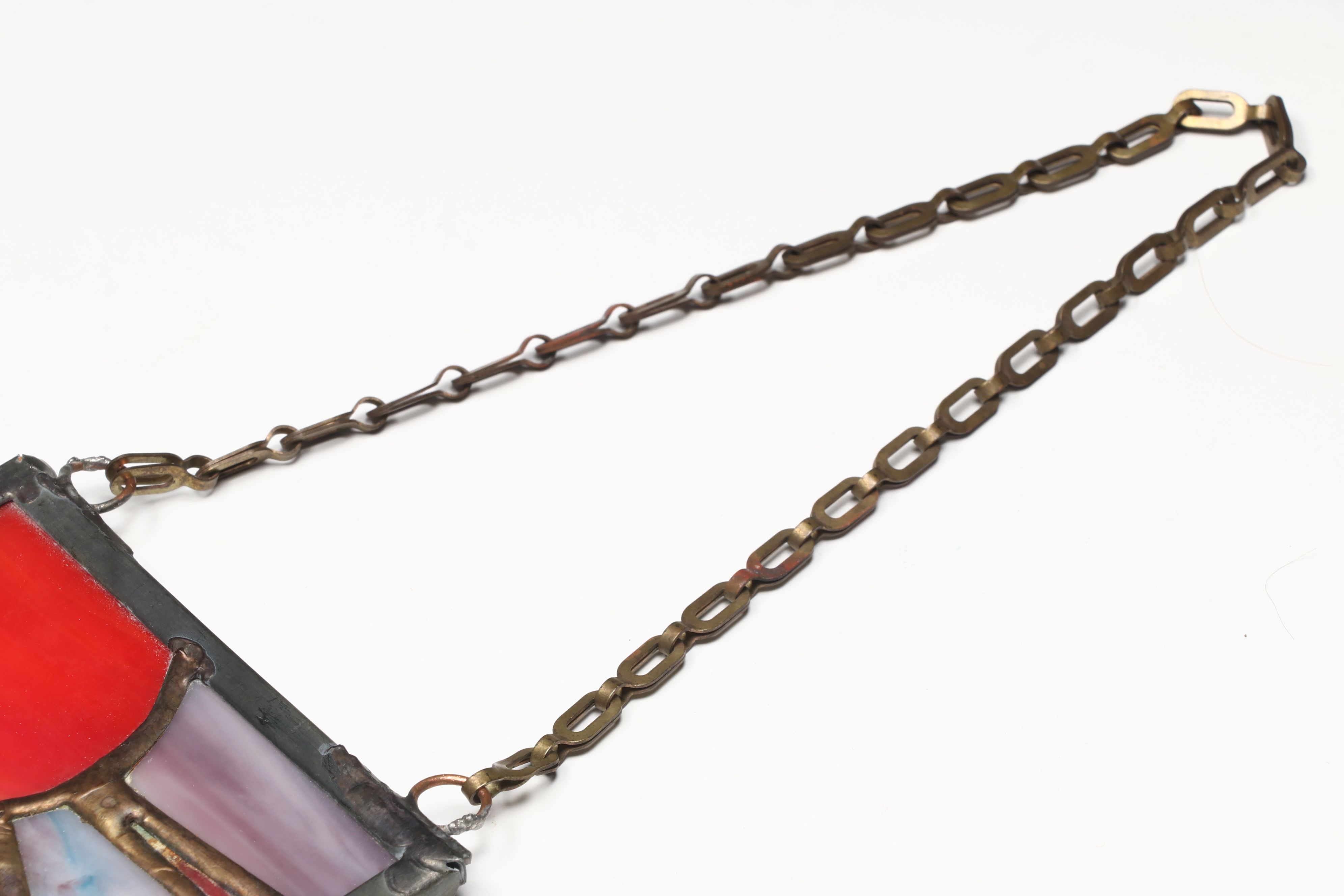 Southwestern Cactus Stained Glass Hanging Panel