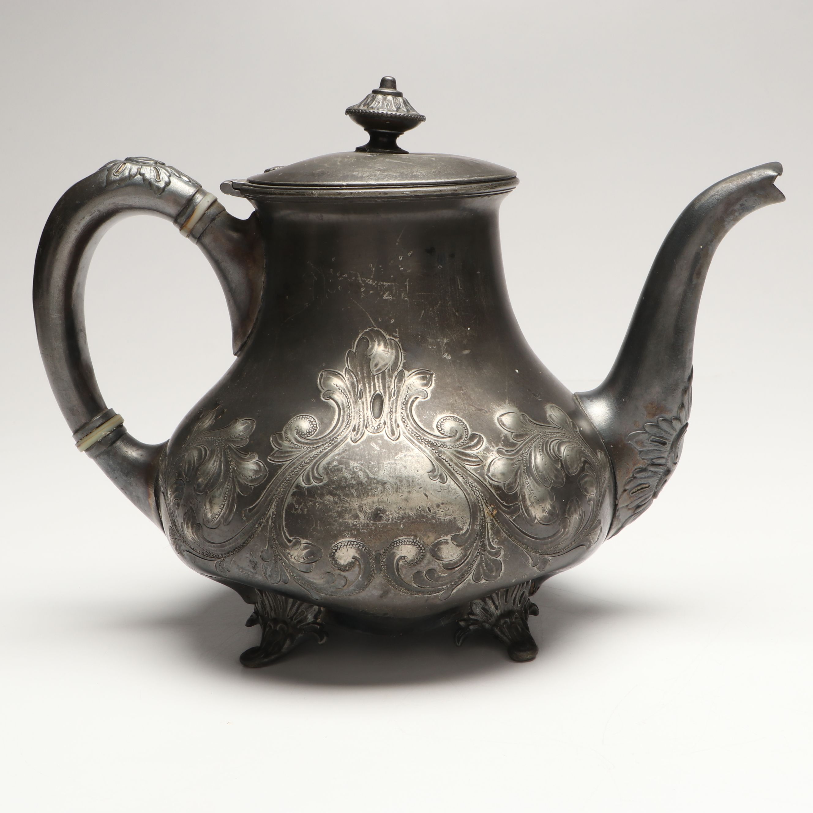 West Bend Electric Skillet with Meriden Silver Plate Teapot