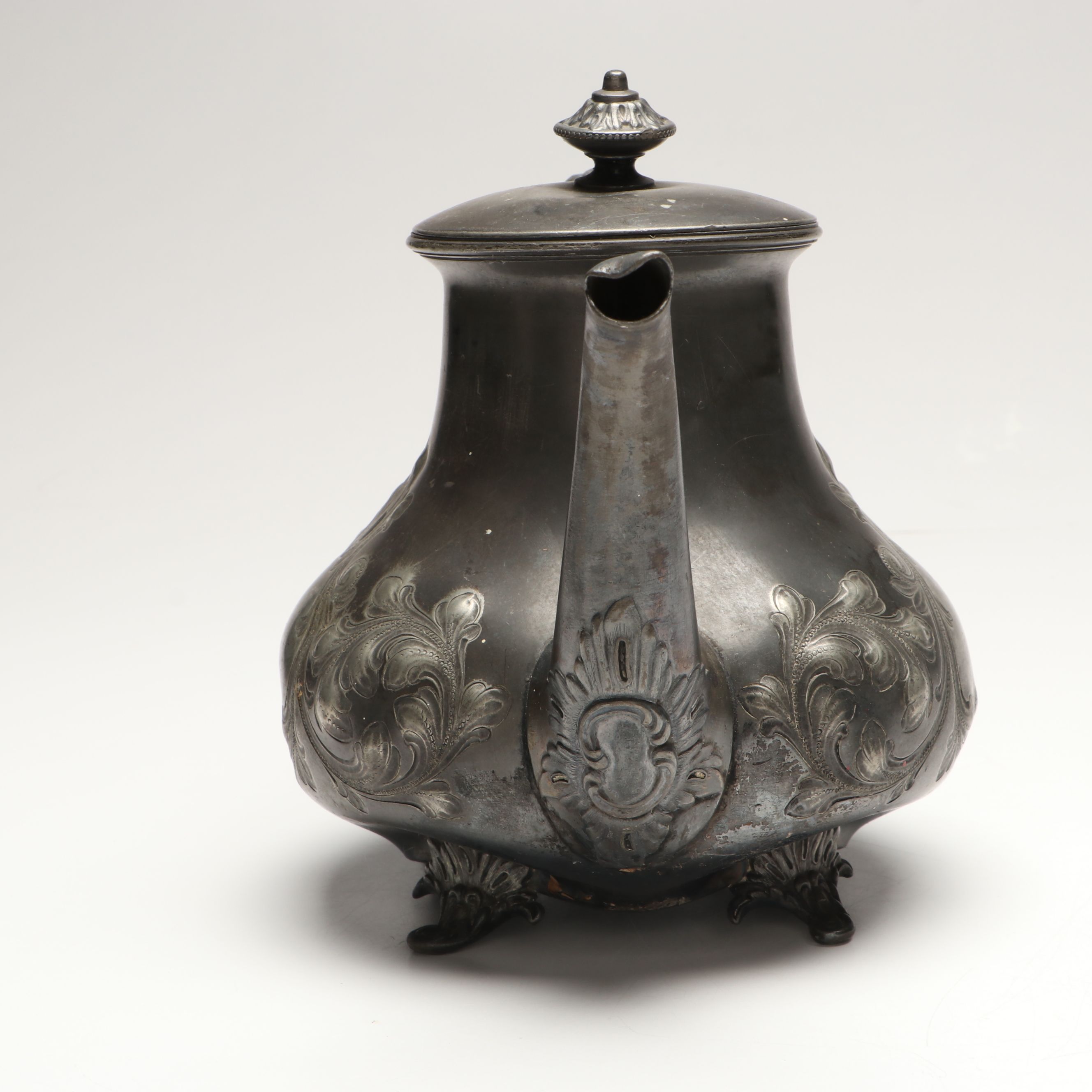 West Bend Electric Skillet with Meriden Silver Plate Teapot