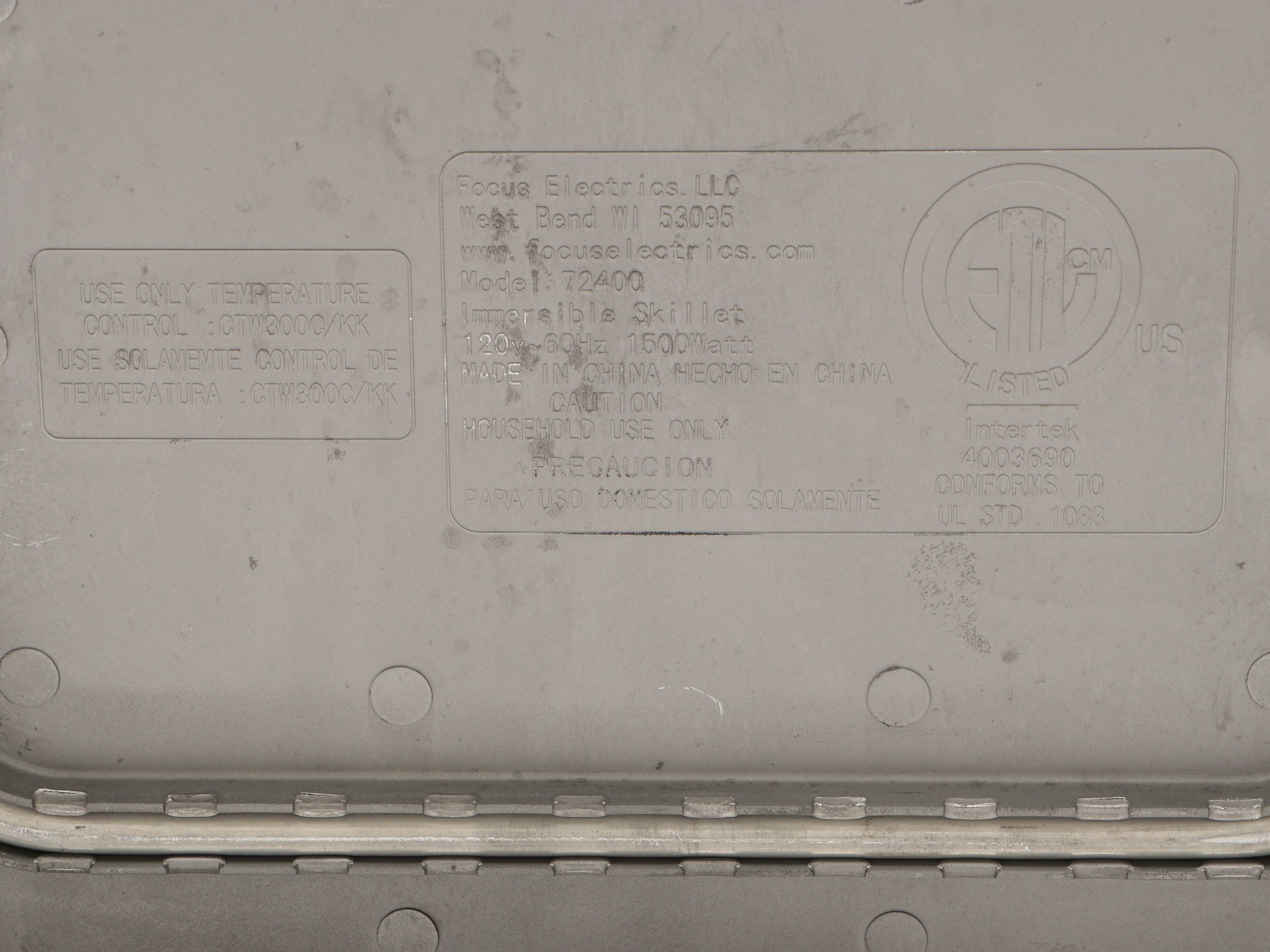 West Bend Electric Skillet with Meriden Silver Plate Teapot