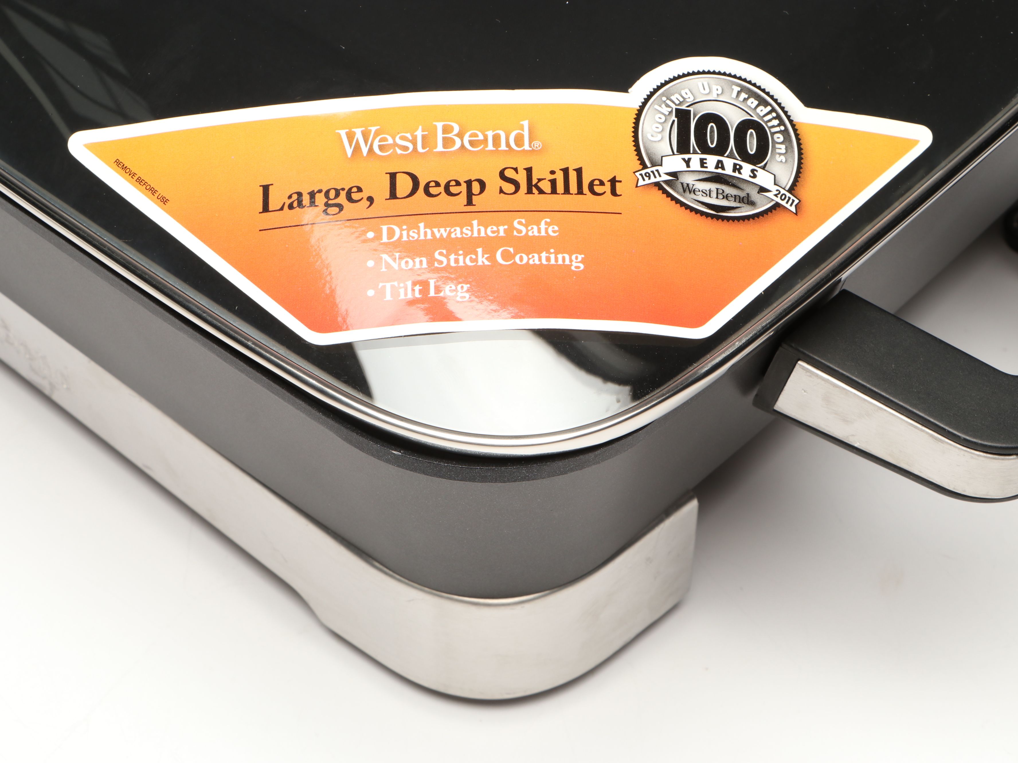 West Bend Electric Skillet with Meriden Silver Plate Teapot