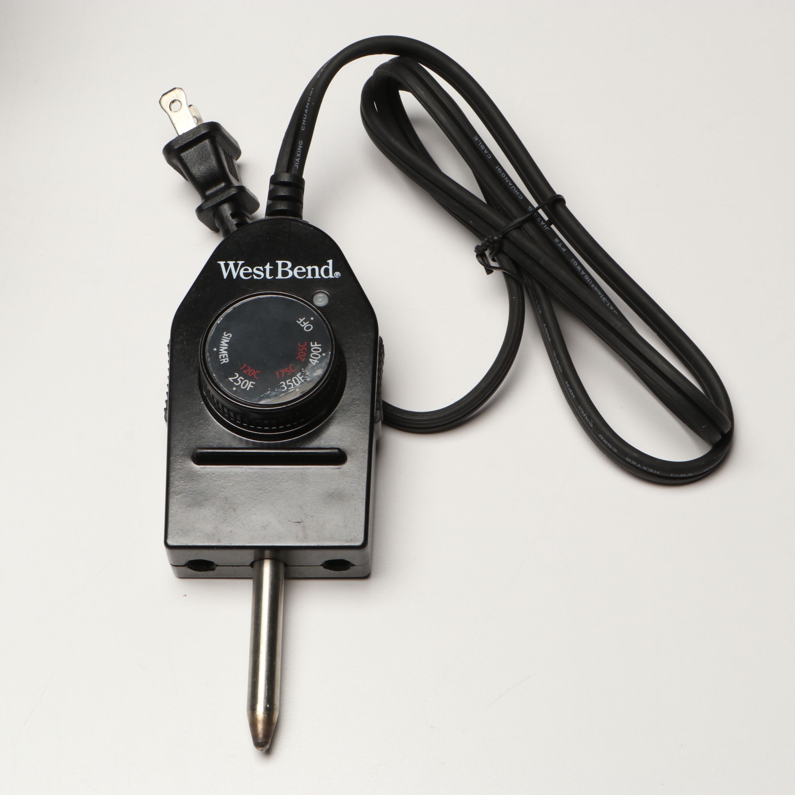 West Bend Electric Skillet with Meriden Silver Plate Teapot