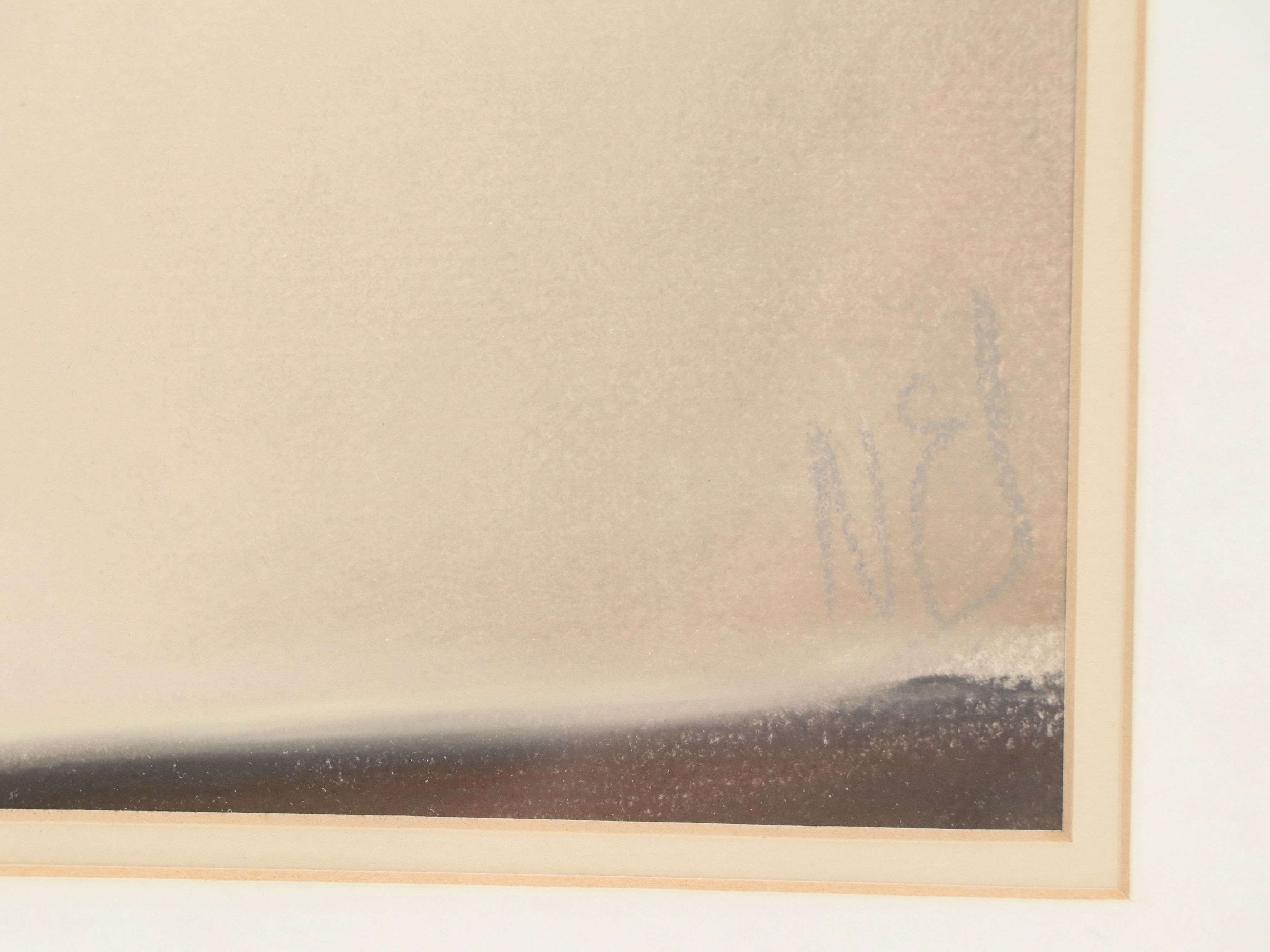 Margaret Nes Pastel Drawing "Blue Doorway II," 1985