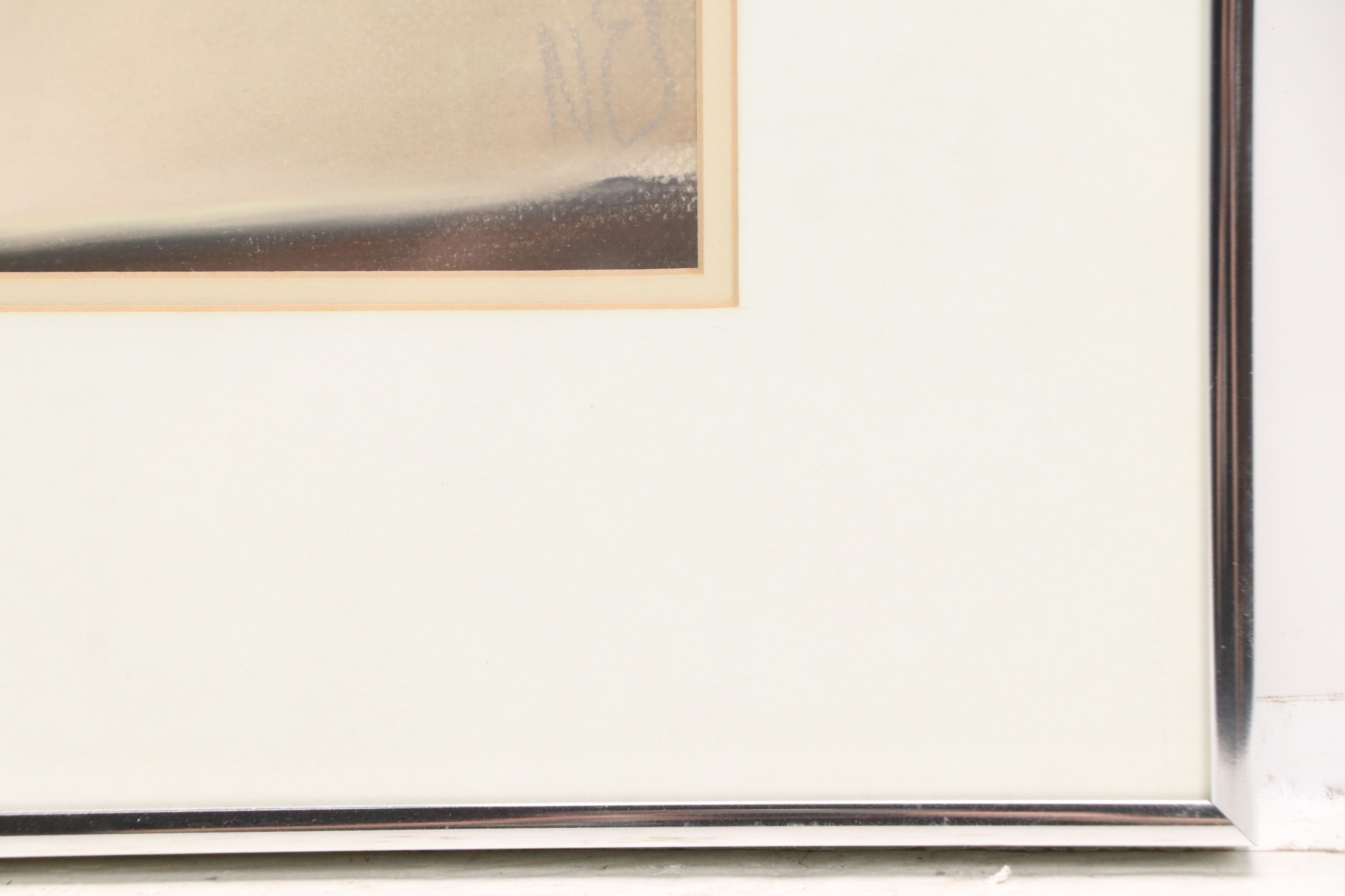 Margaret Nes Pastel Drawing "Blue Doorway II," 1985