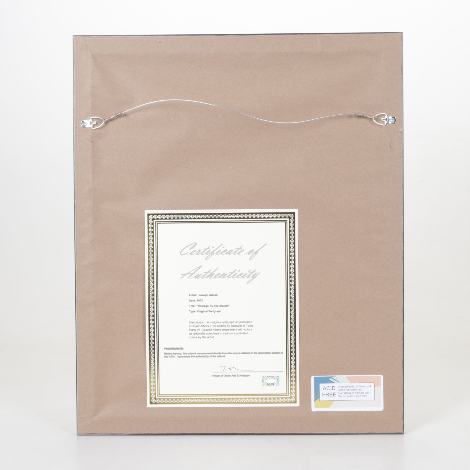 Serigraph Design After Josef Albers From the "Homage to the Square" Series, 1972