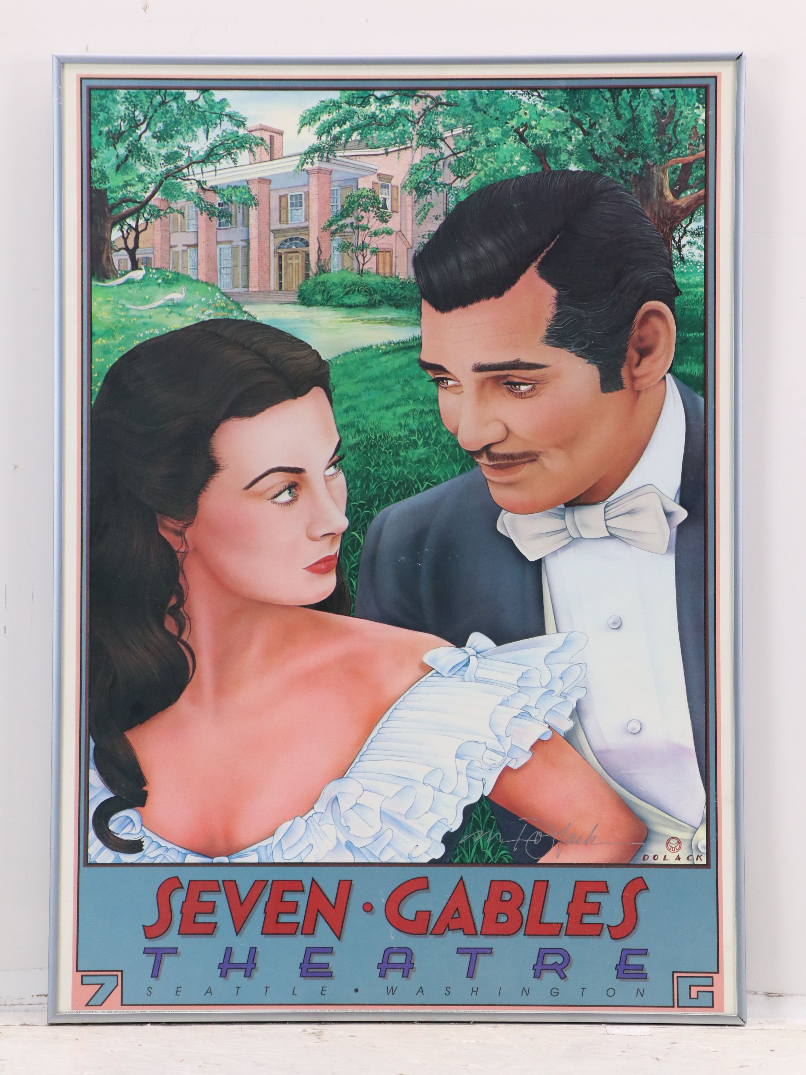 Monte Dolack Offset Lithographs For "Seven Gables" and "Cinema - Books," 1982