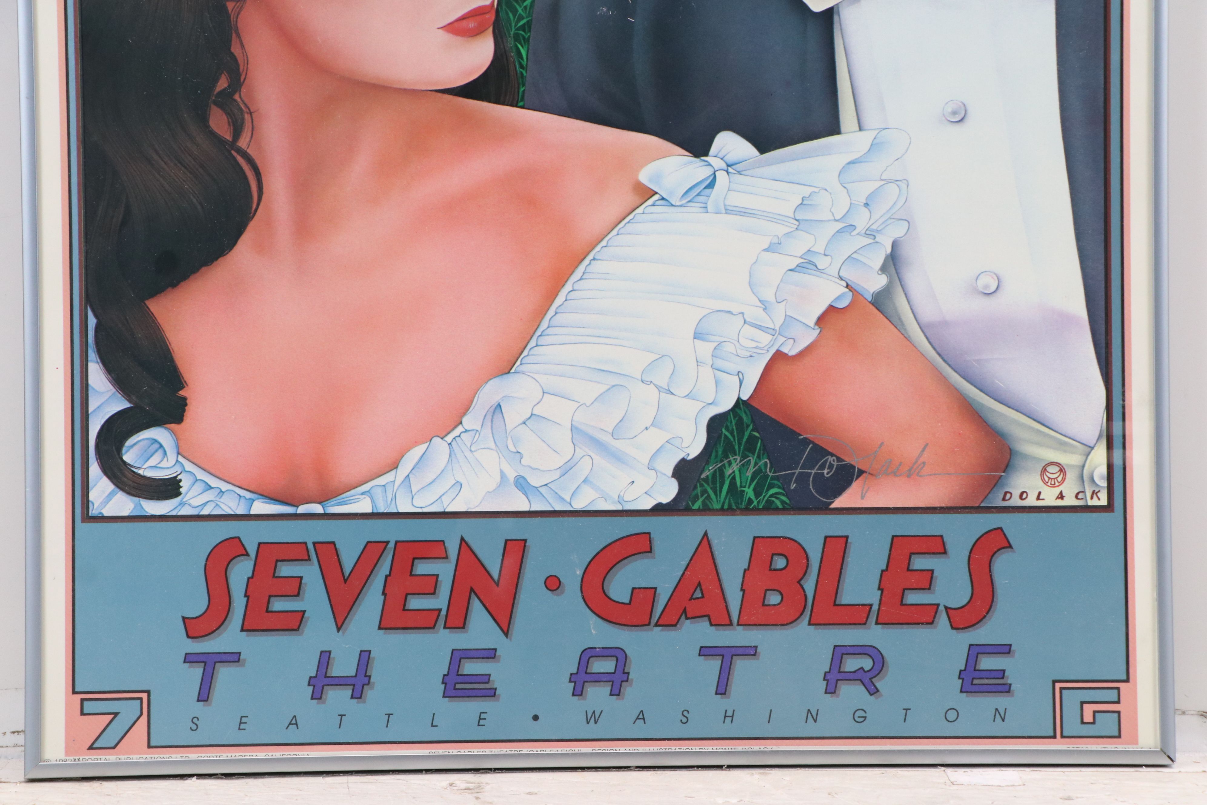 Monte Dolack Offset Lithographs For "Seven Gables" and "Cinema - Books," 1982