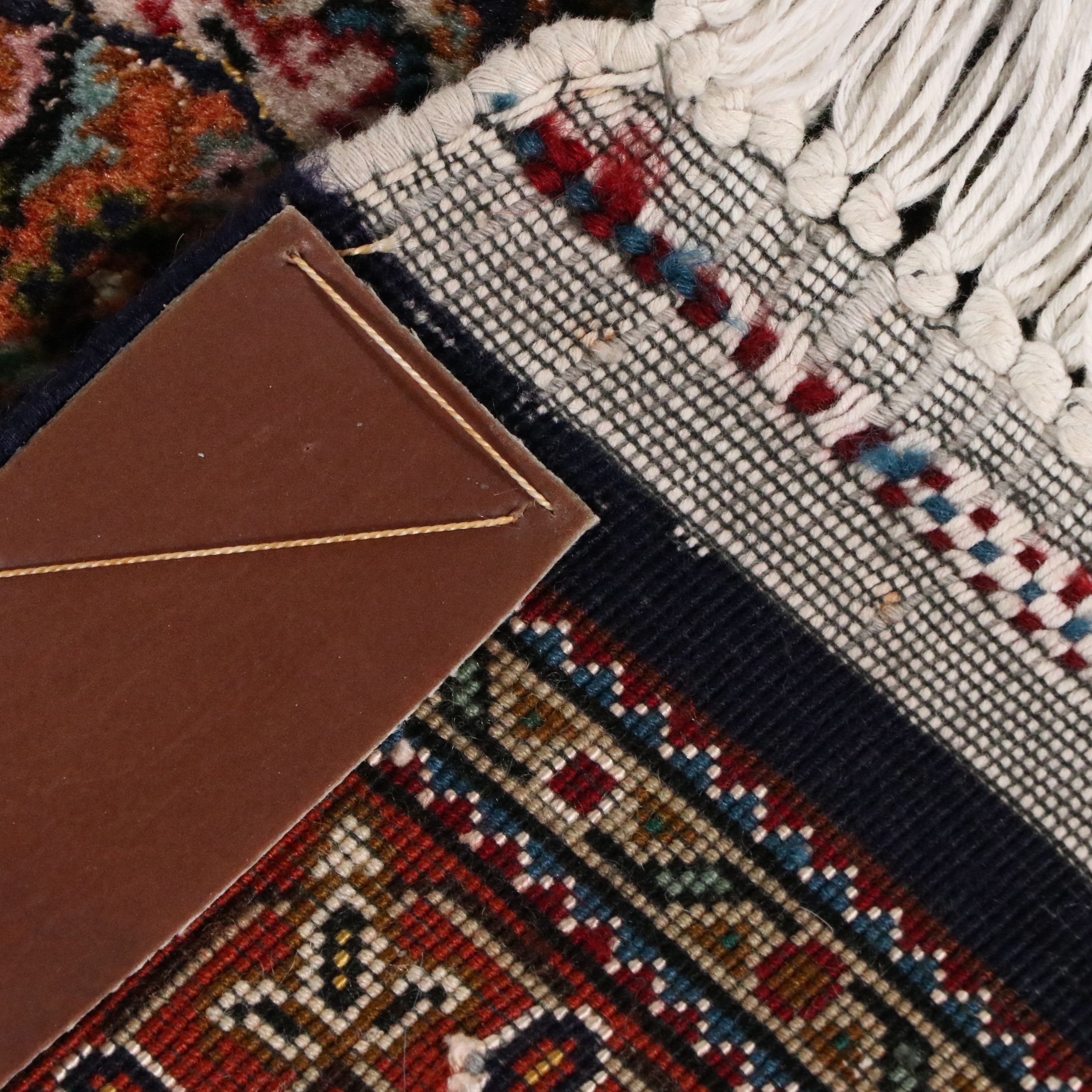 4'11 x 7'3 Hand-Knotted Persian Moud Silk-Accented Area Rug