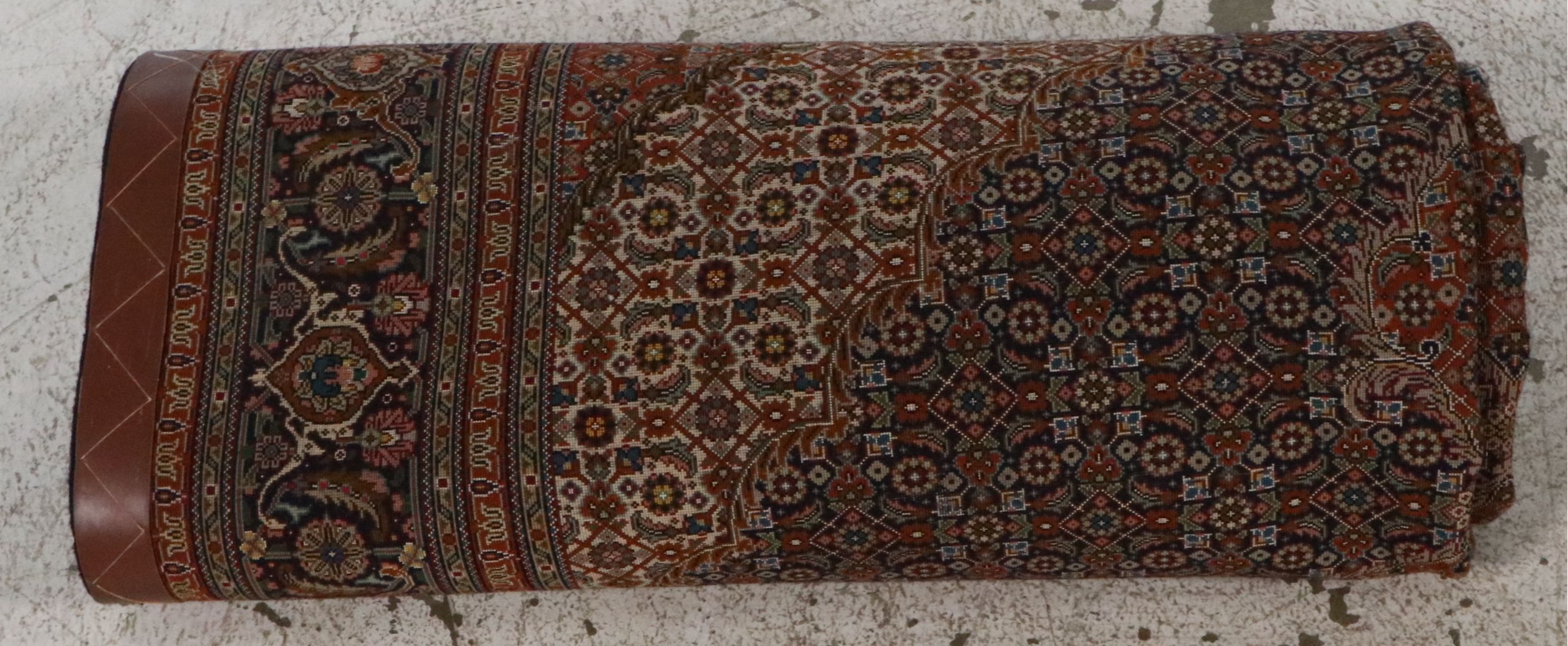 4'11 x 7'3 Hand-Knotted Persian Moud Silk-Accented Area Rug