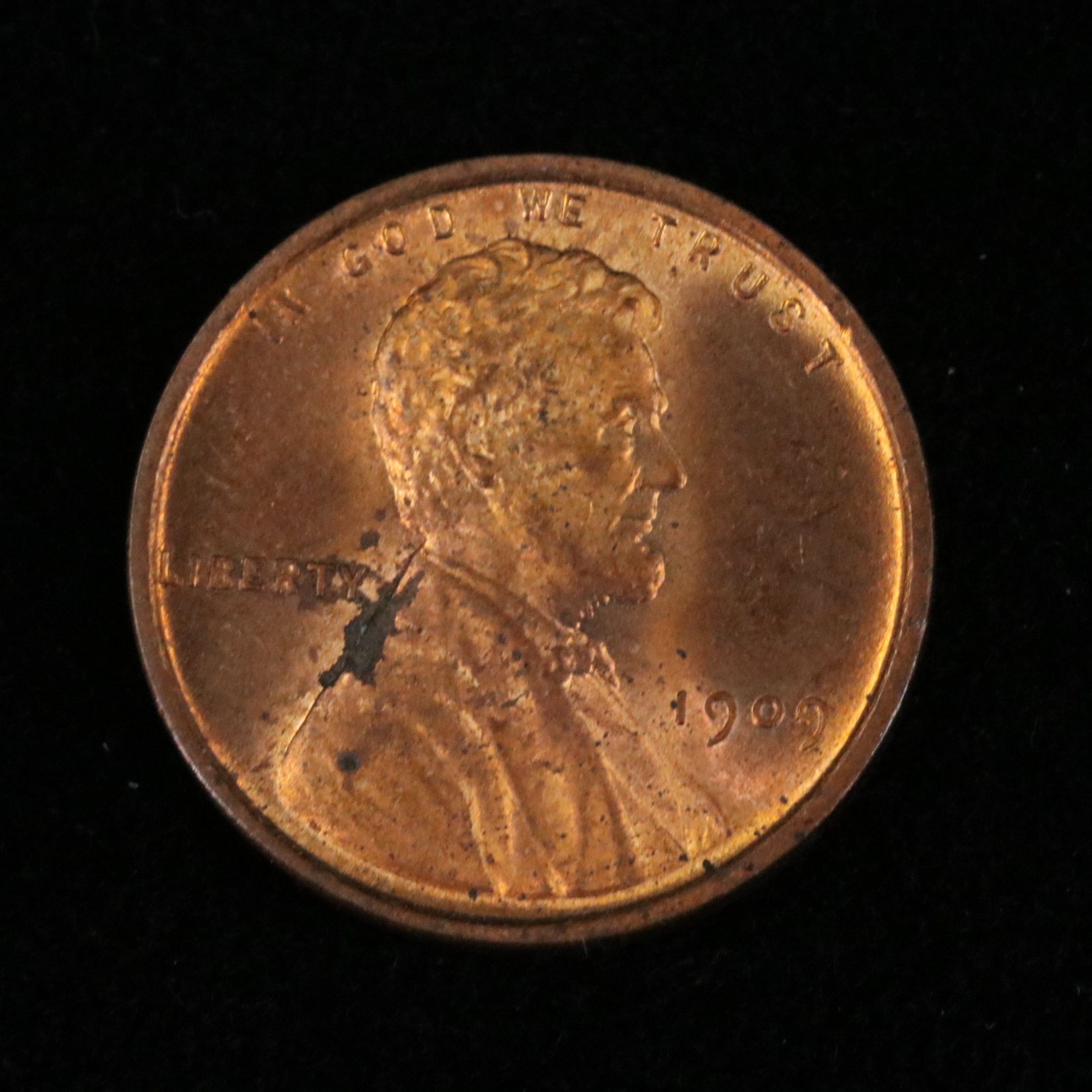 1909 VDB Uncirculated Lincoln Cent