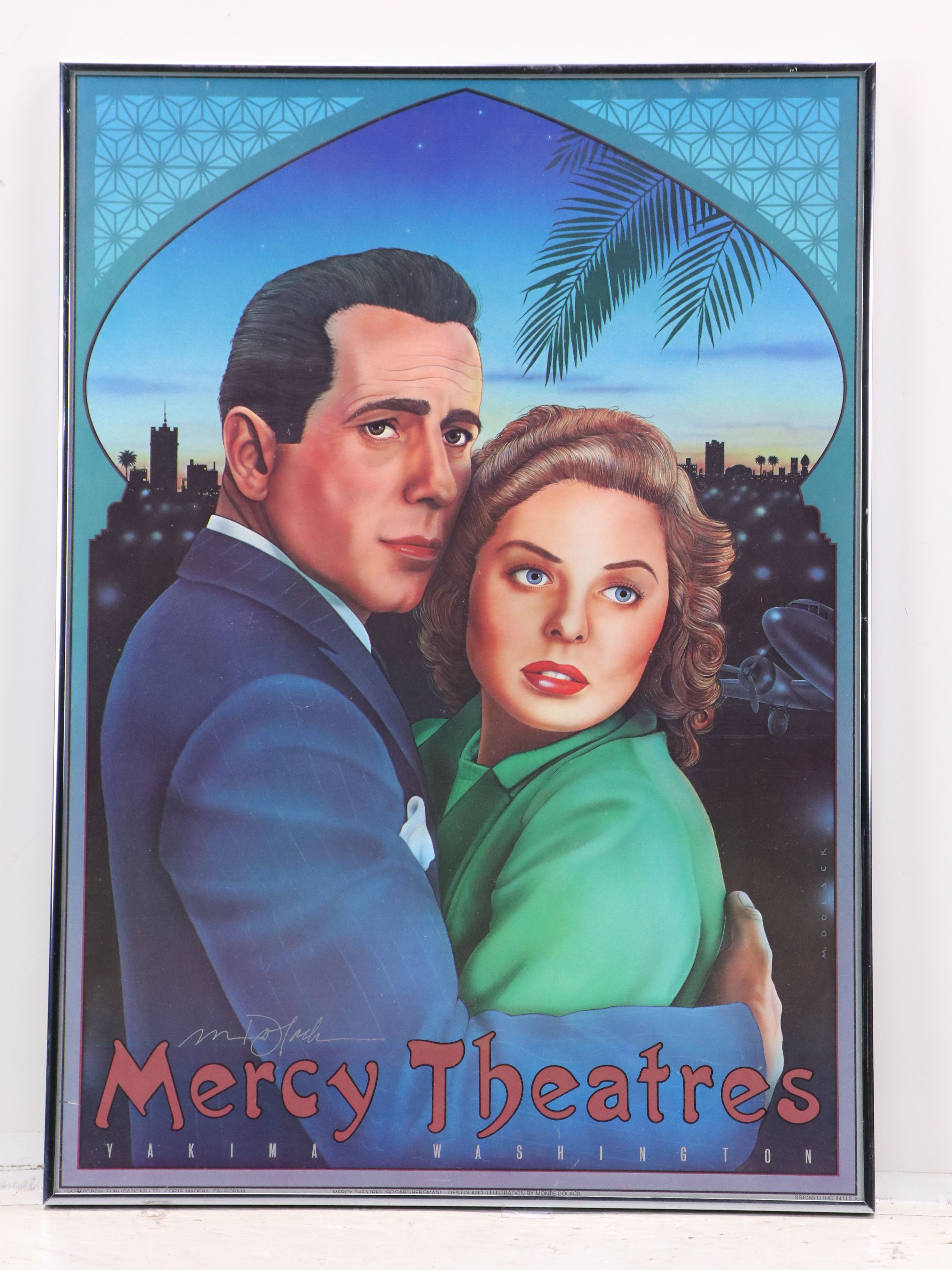 Monte Dolack Offset Lithographs For "Mercy Theatres" and "New Varsity," 1982