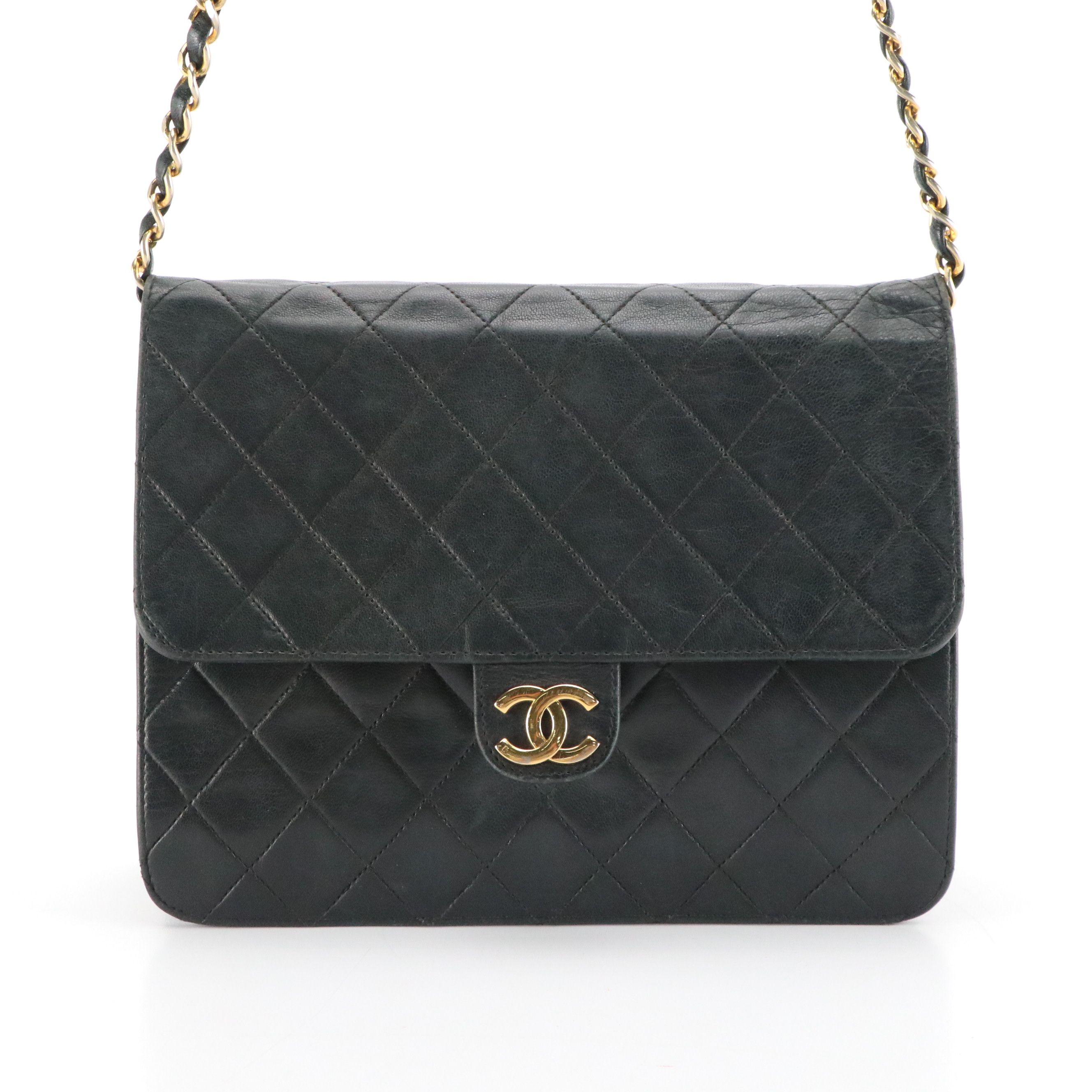 Chanel Classic Flap Chain Strap Bag in Quilted Lambskin Leather