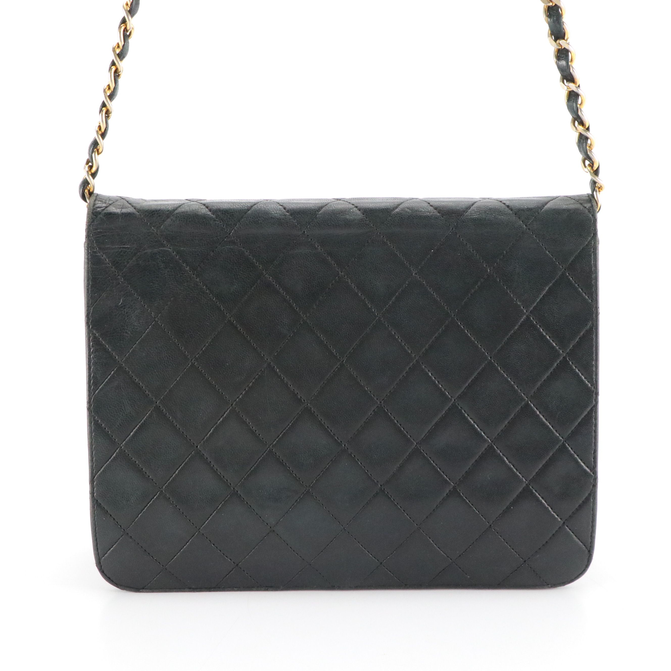 Chanel Classic Flap Chain Strap Bag in Quilted Lambskin Leather