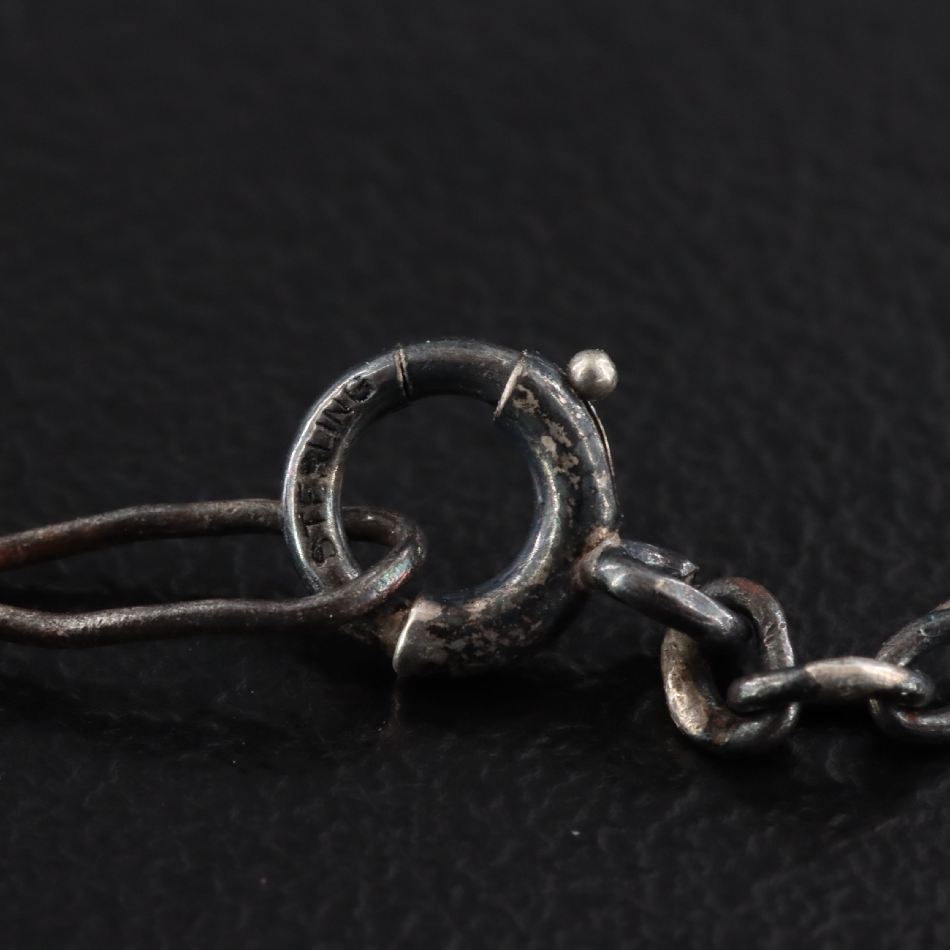 Vintage Sterling Graduated Filigree Bead Necklace