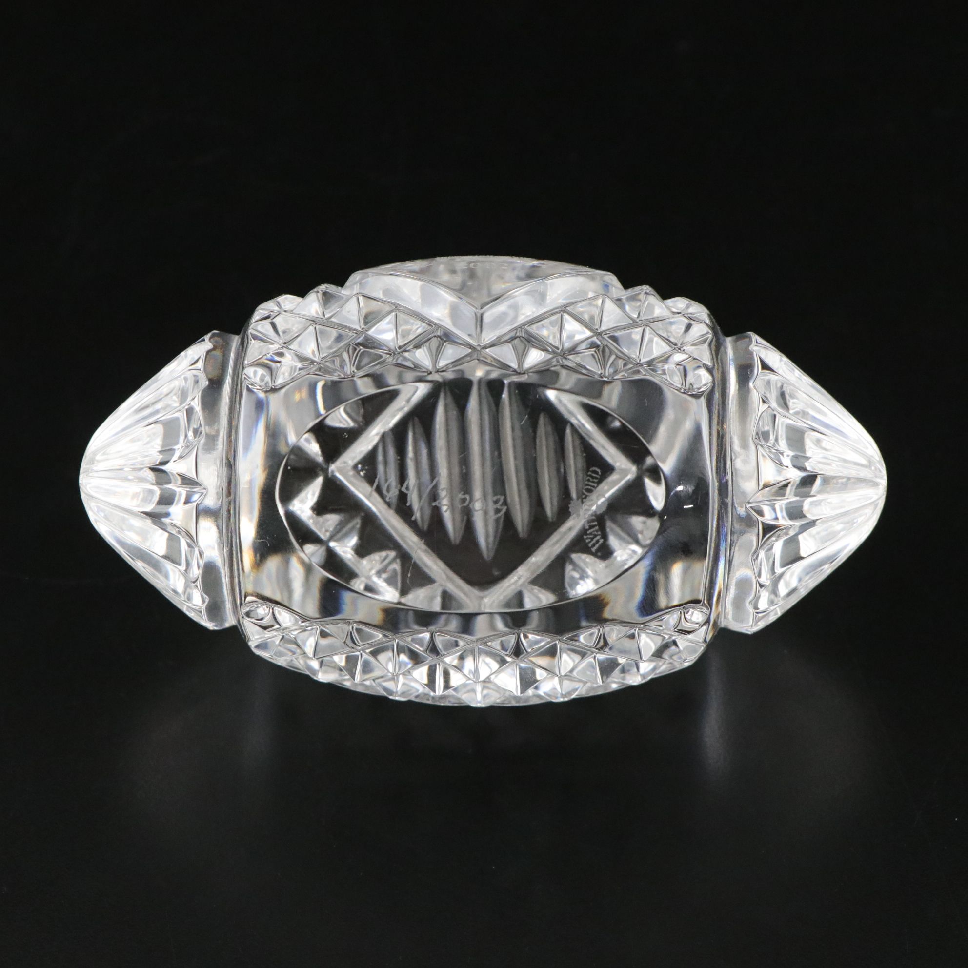 Waterford Crystal Ohio State 2002 National Championship Football Paperweight