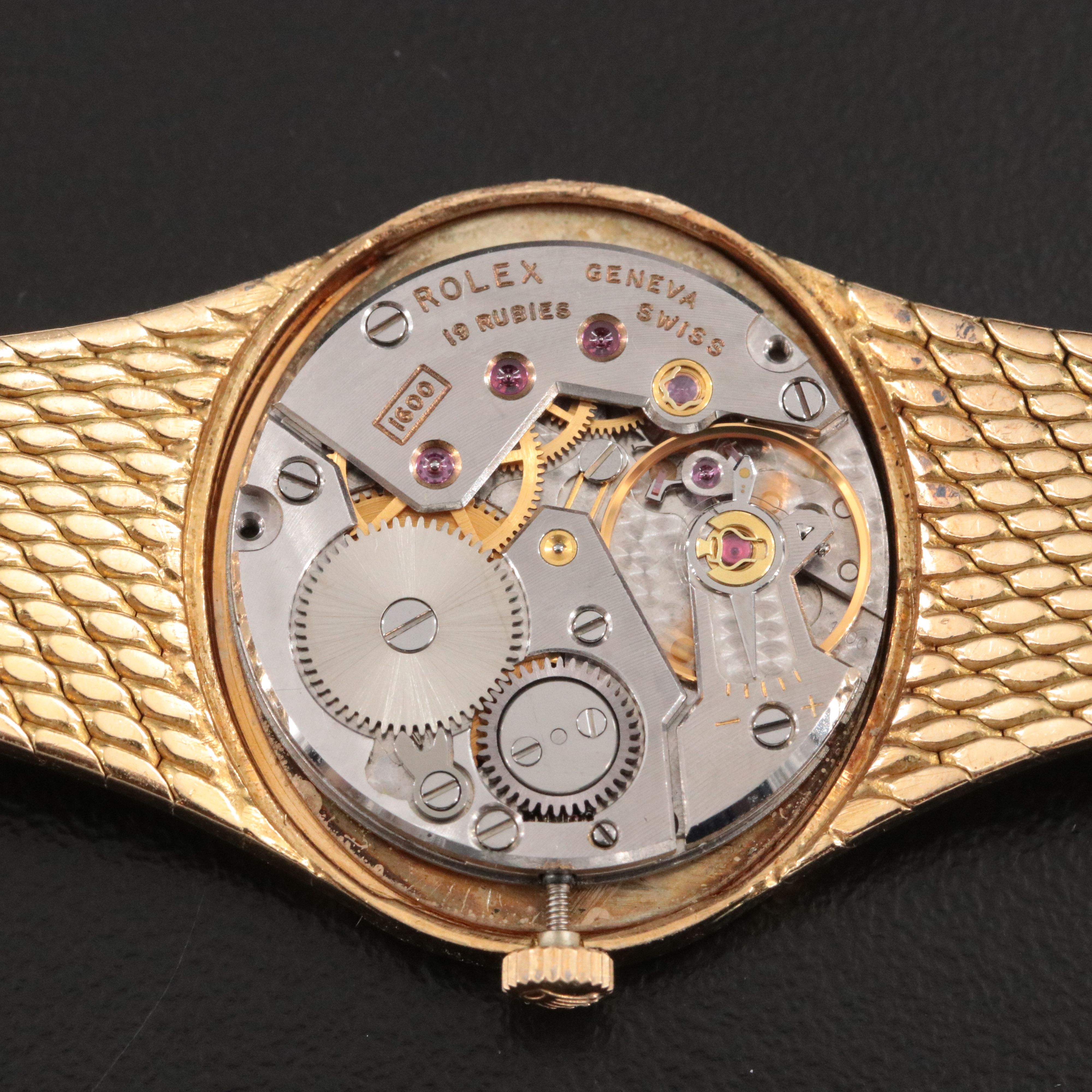 18K Rolex Cellini Manual Wind Vintage Watch