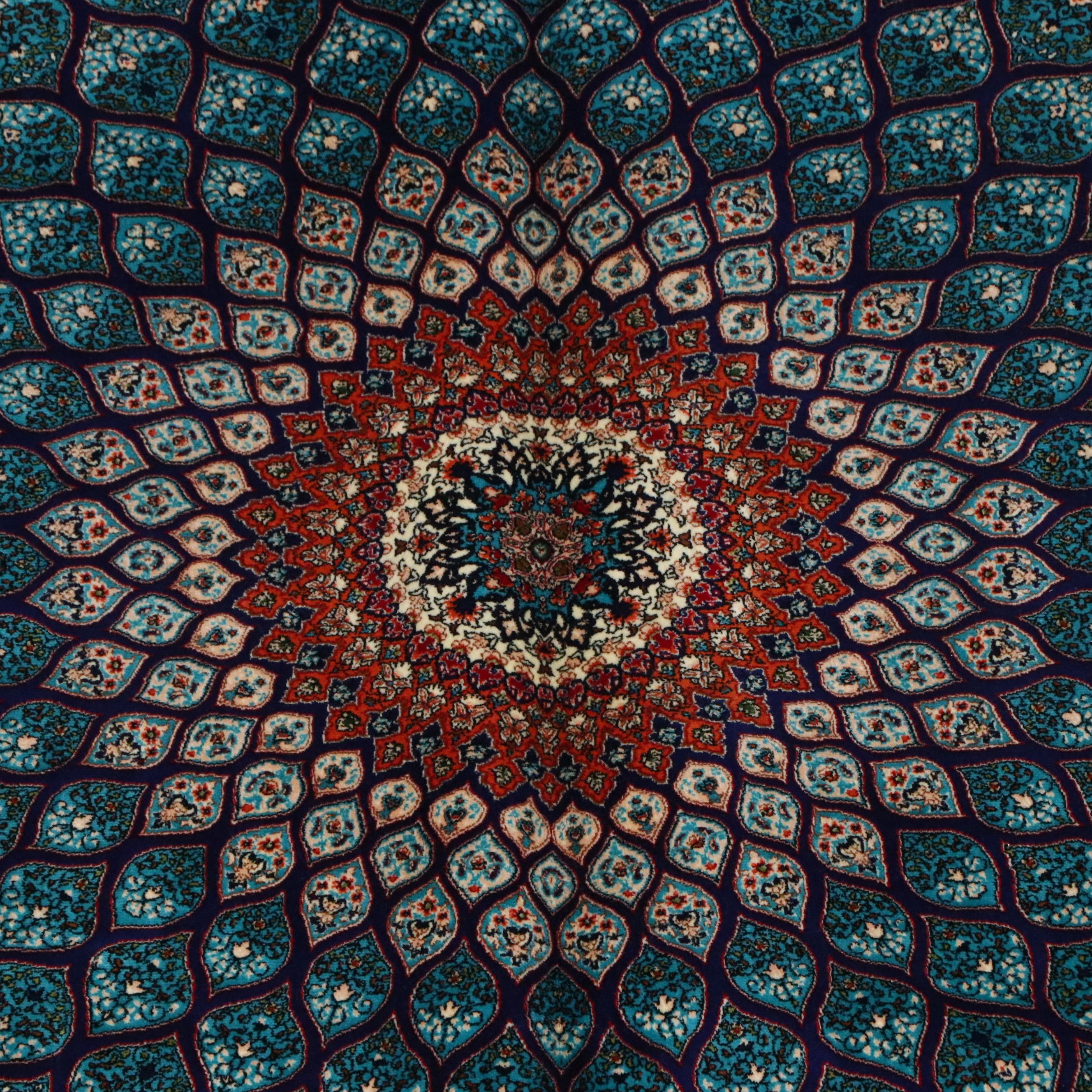 7'10 x 10'3 Machine Made Sino-Persian Qom Area Rug