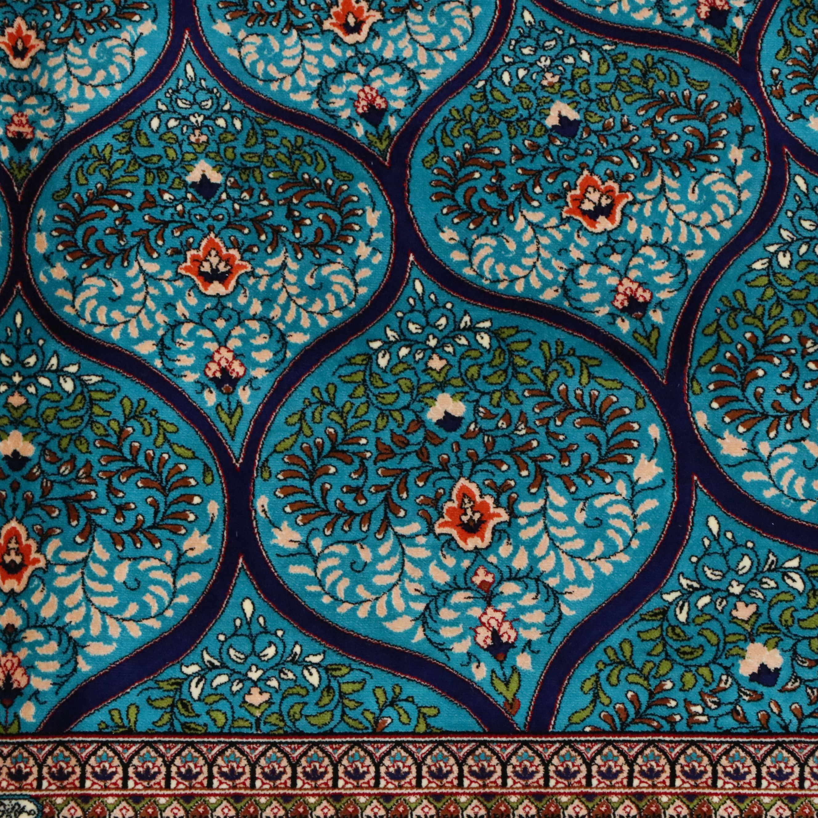 7'10 x 10'3 Machine Made Sino-Persian Qom Area Rug